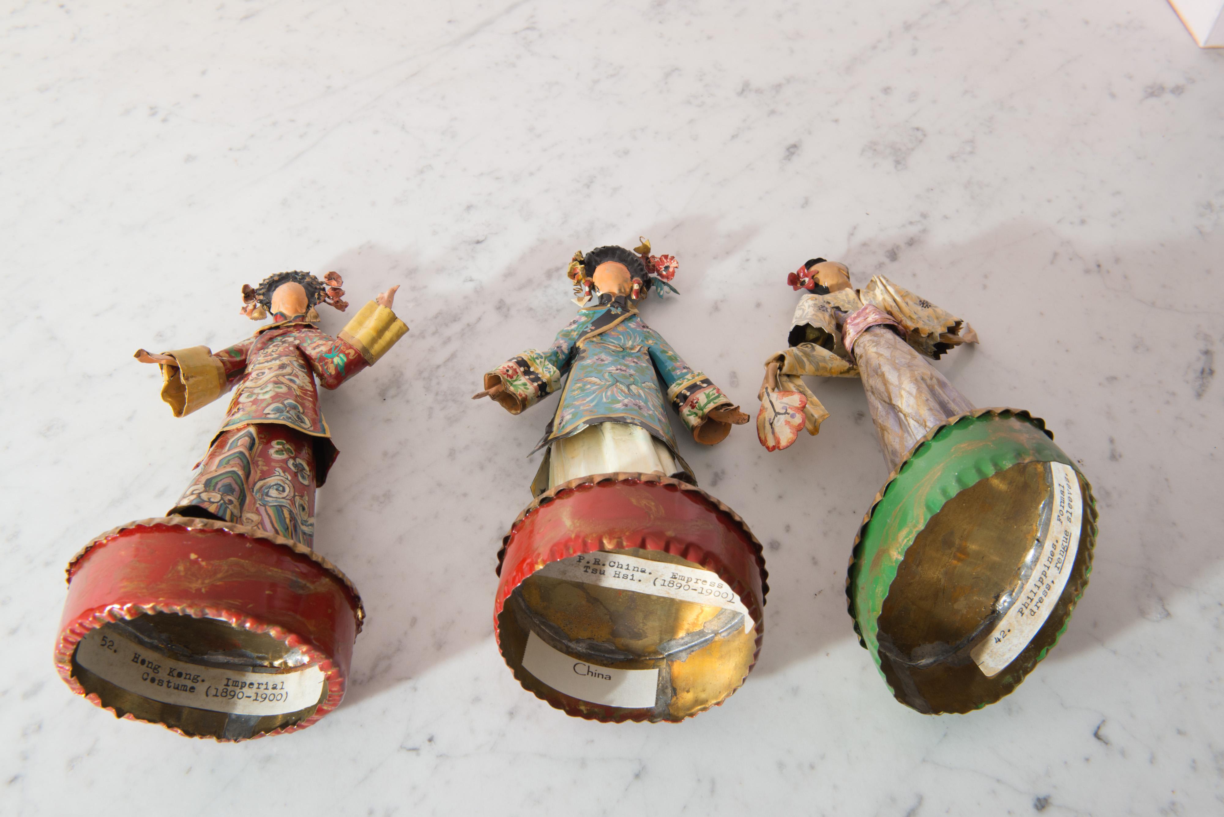 Trio of Asian Costumed Women Sculptures by Lee Menichetti For Sale 13
