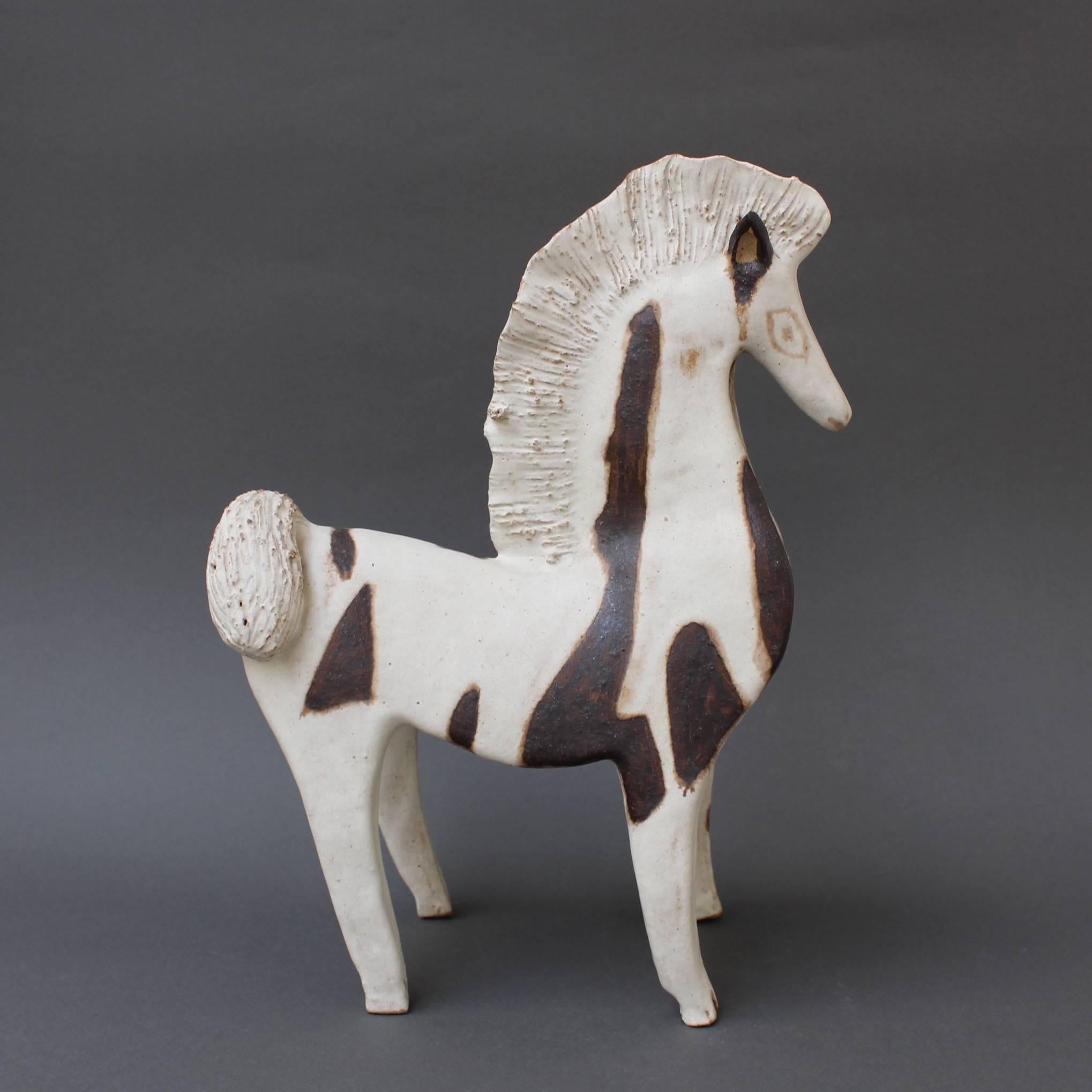 Trio of Ceramic Horse Sculptures by Bruno Gambone, Italy, circa 1970s 1