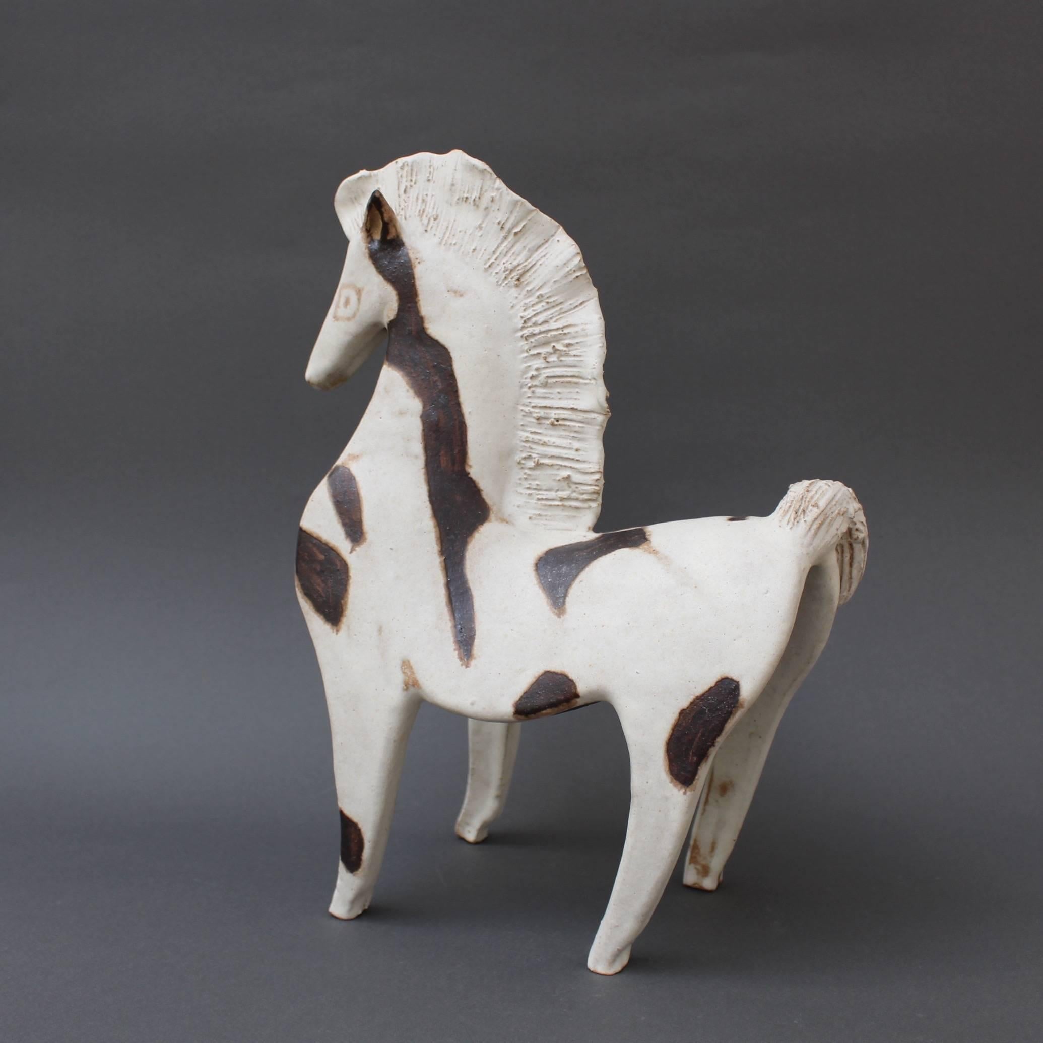Trio of Ceramic Horse Sculptures by Bruno Gambone, Italy, circa 1970s 3