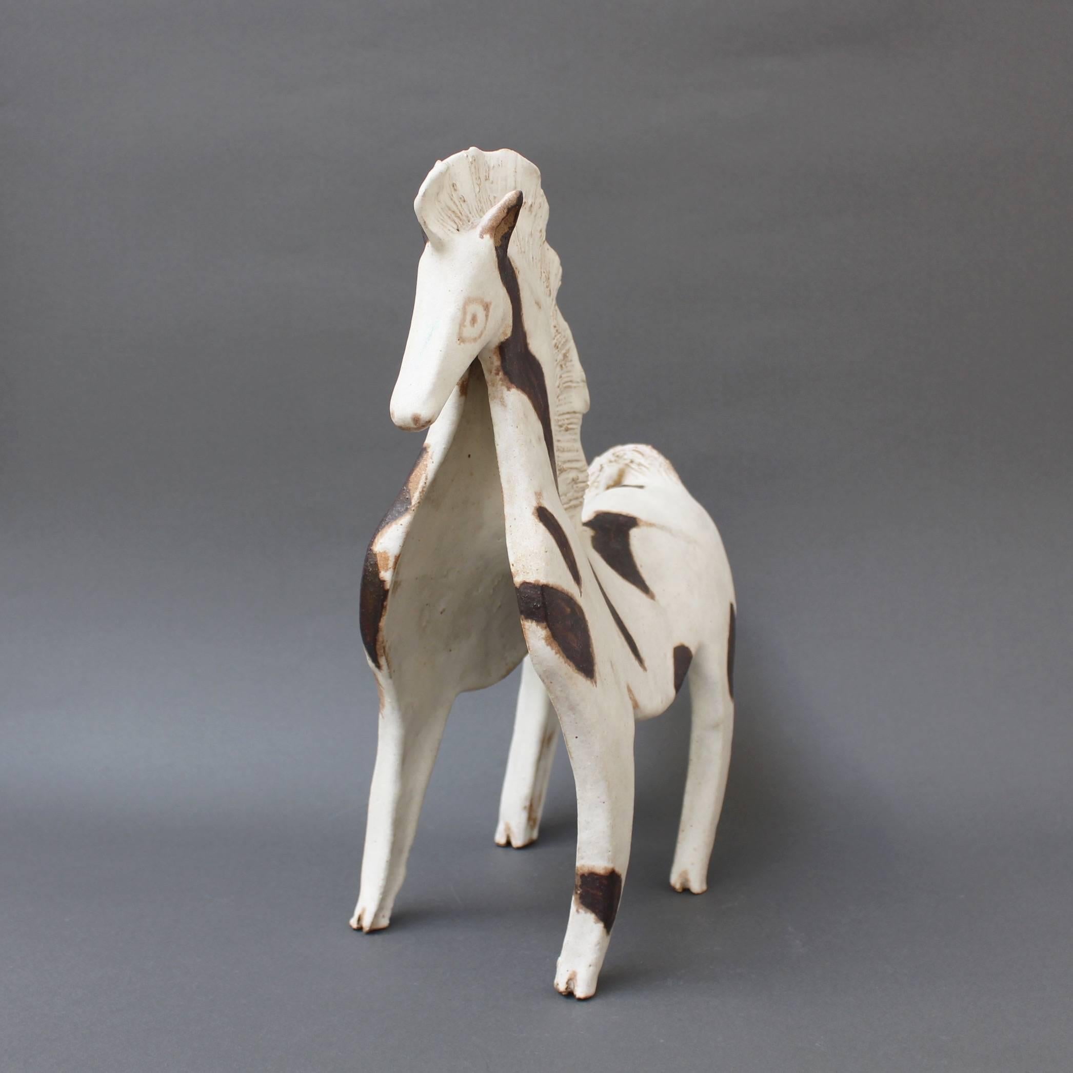 Trio of Ceramic Horse Sculptures by Bruno Gambone, Italy, circa 1970s 4