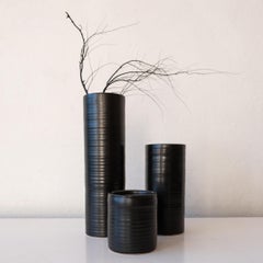 Trio of Ceramic Ikebana Vases, 1960s