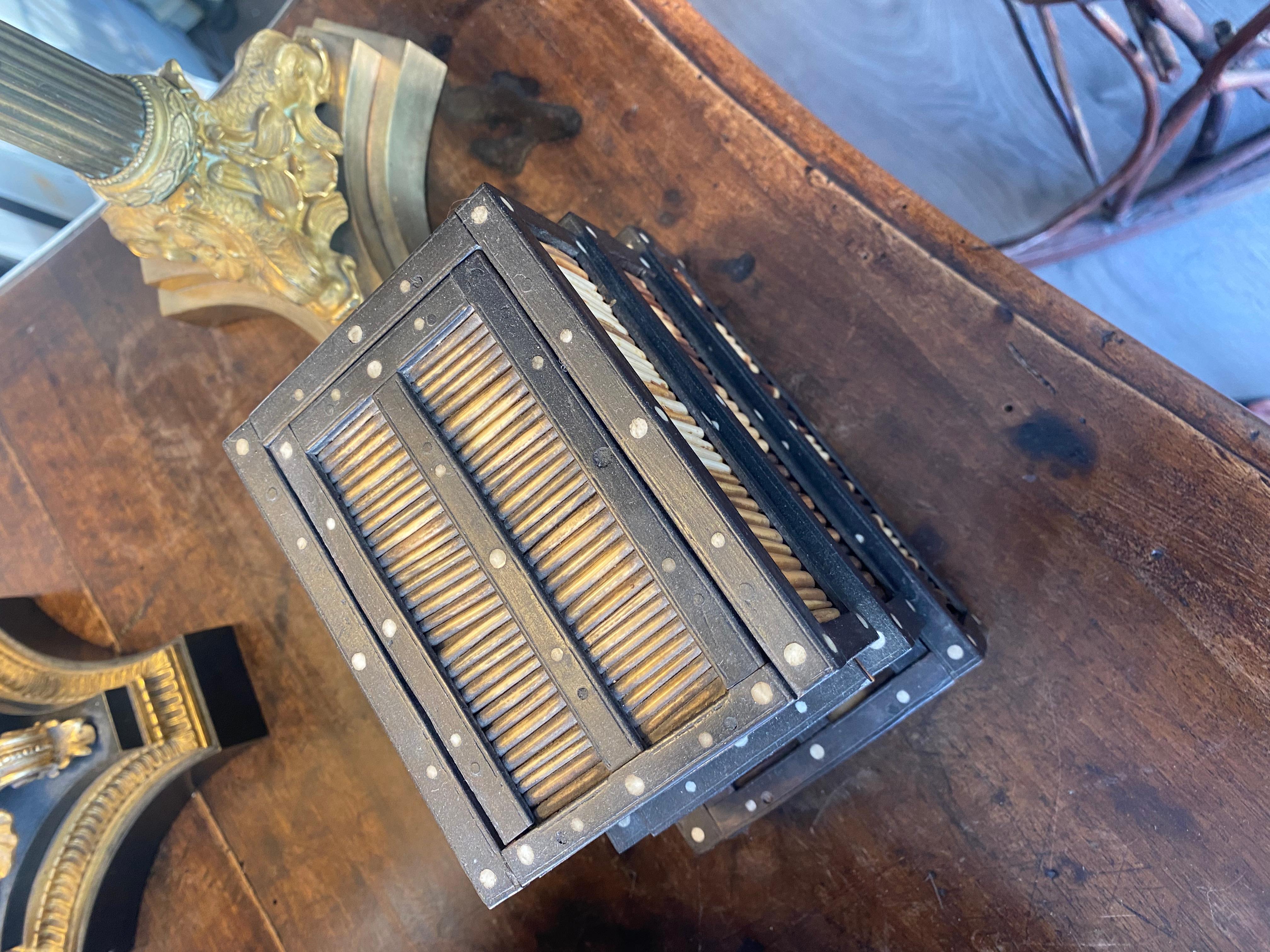 Trio Of Decorative Boxes Covered In Porcupine Quills And Bone, Priced Per Box. In Excellent Condition For Sale In Buchanan, MI