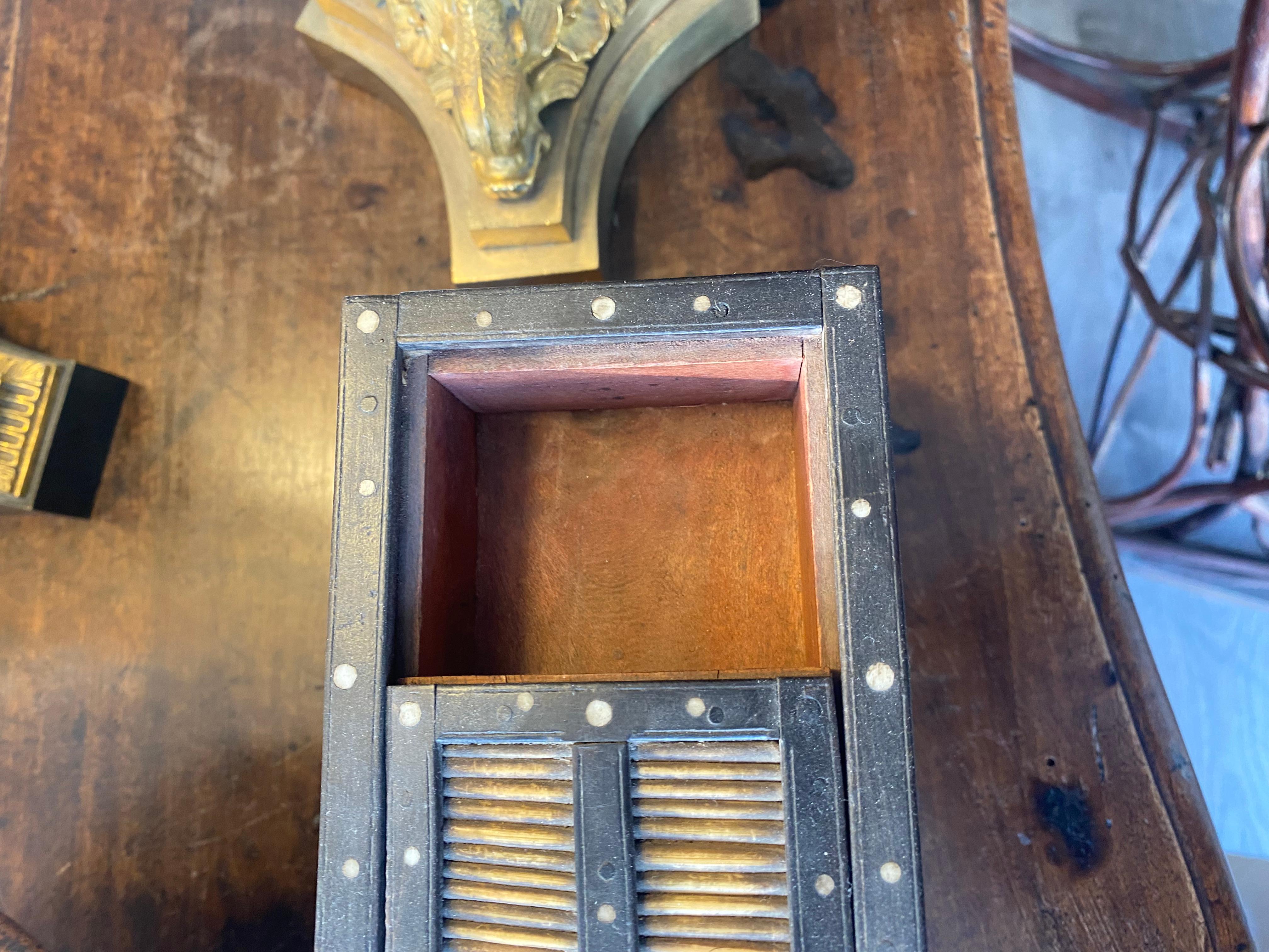 19th Century Trio Of Decorative Boxes Covered In Porcupine Quills And Bone, Priced Per Box. For Sale