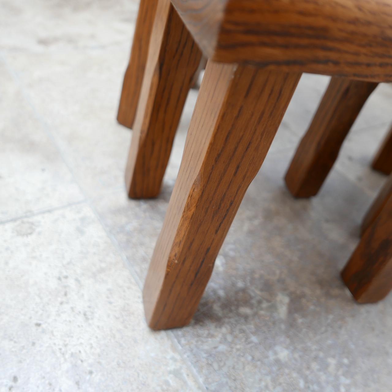 nesting tables oak