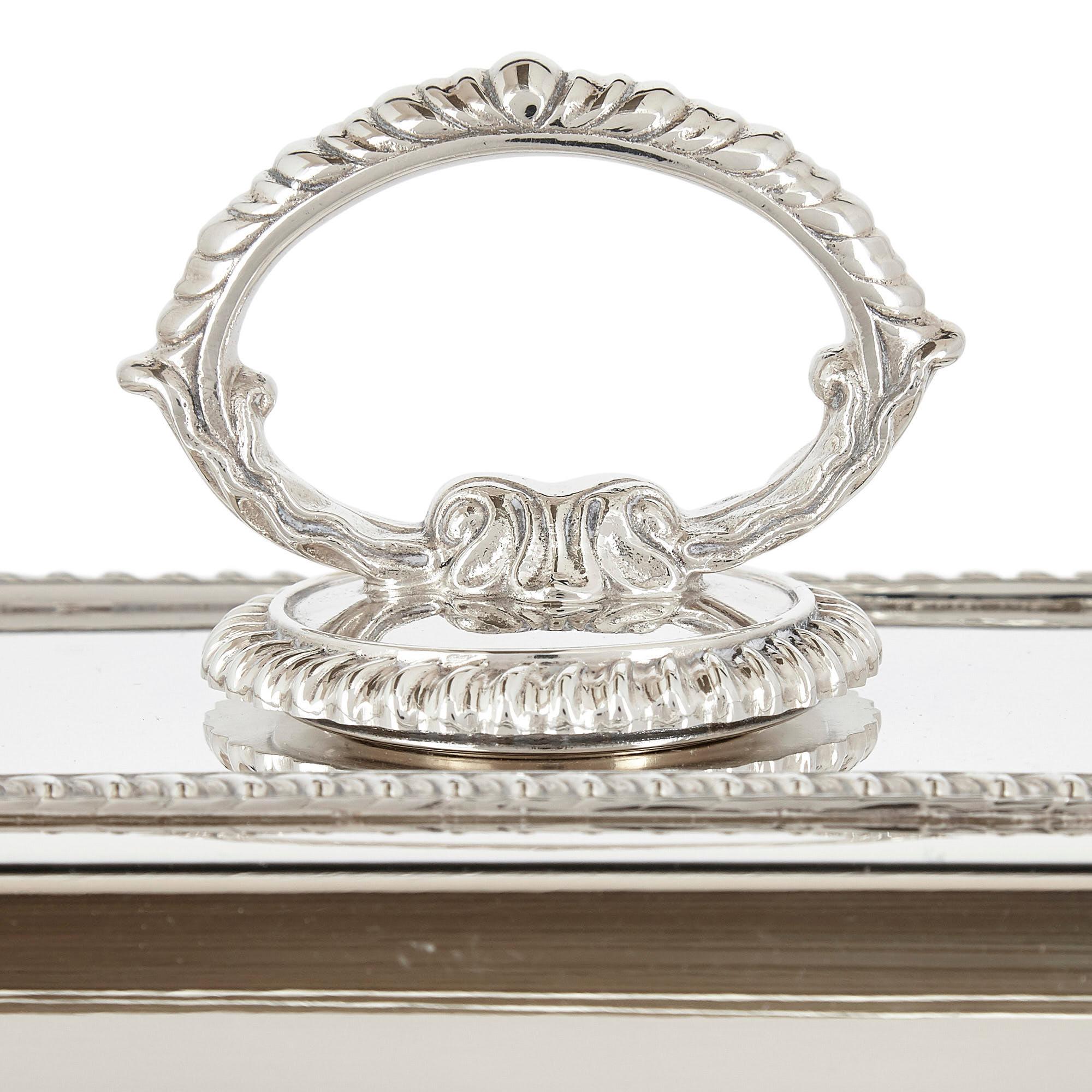 Trío de platos y tapas de plata finos de Mappin & Webb en Bueno Estado en London, GB