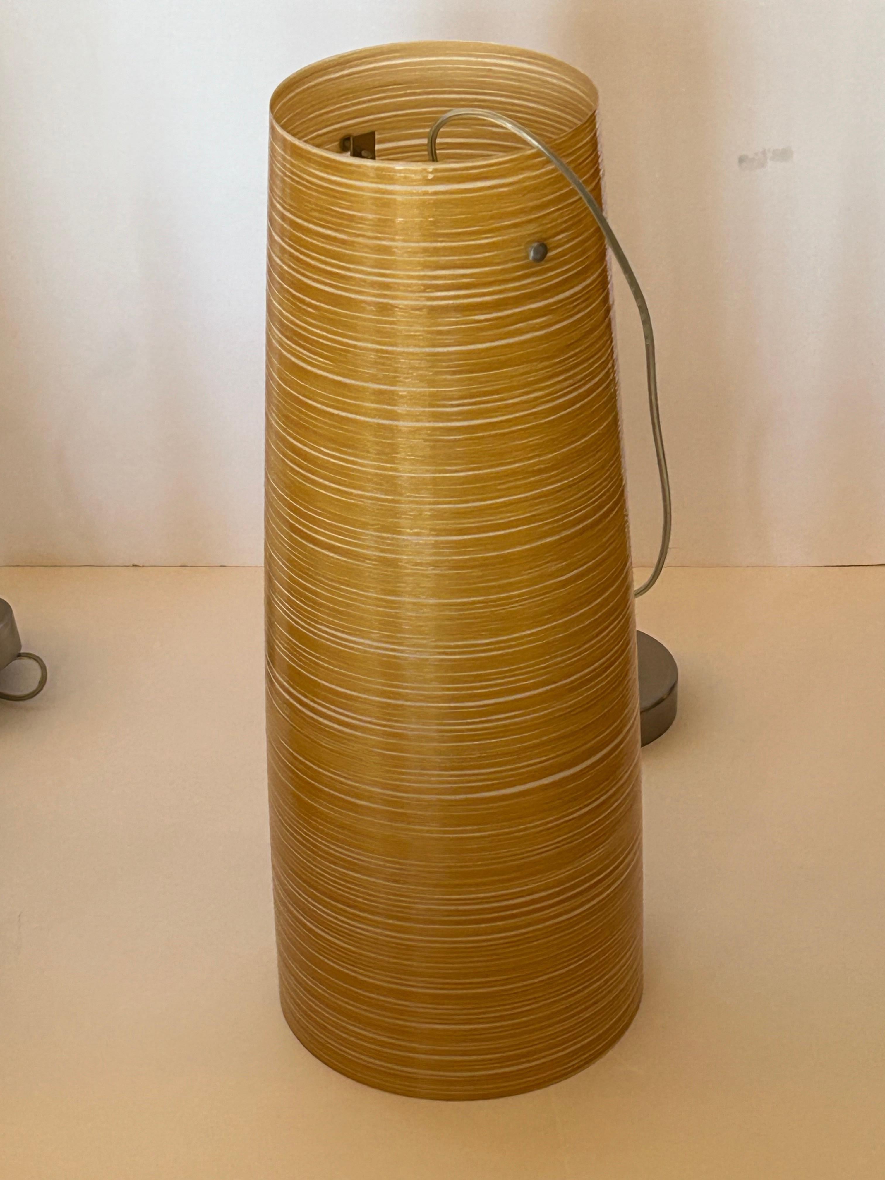 Trio von Foscarini Murano-Anhängern aus glattem, goldfarbenem und cremefarbenem, gestreiftem Glasfaser im Angebot 5