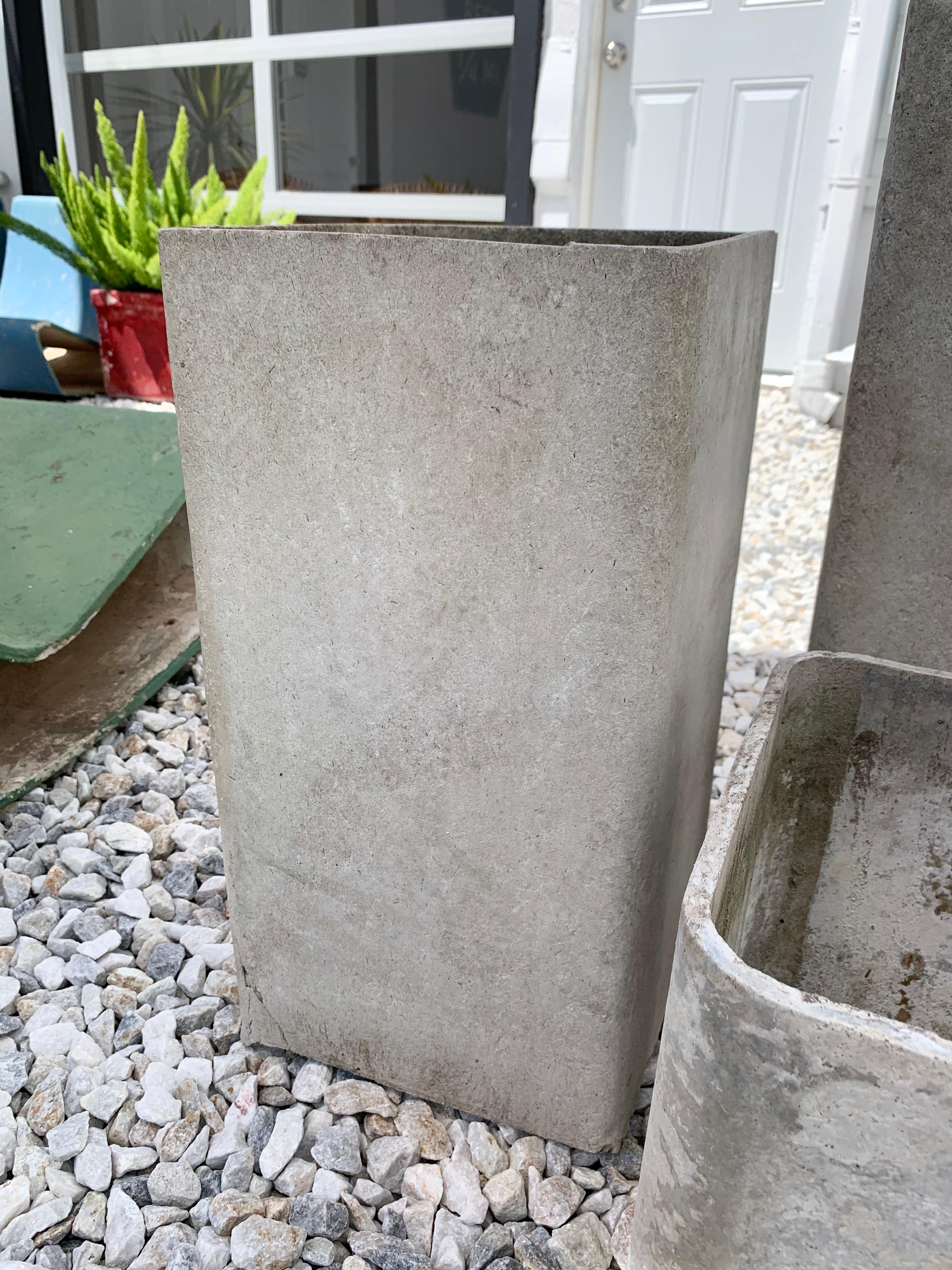 Trio of Hollow Rectangular Planters by Willy Guhl 1