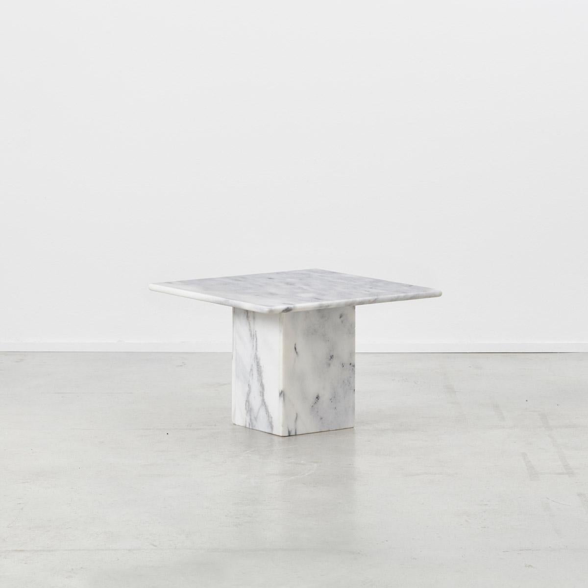 Late 20th Century Trio of Marble Side Tables, Italy, 1970s
