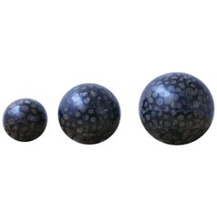 Trio of Midcentury Decorative Balls Desk Curios