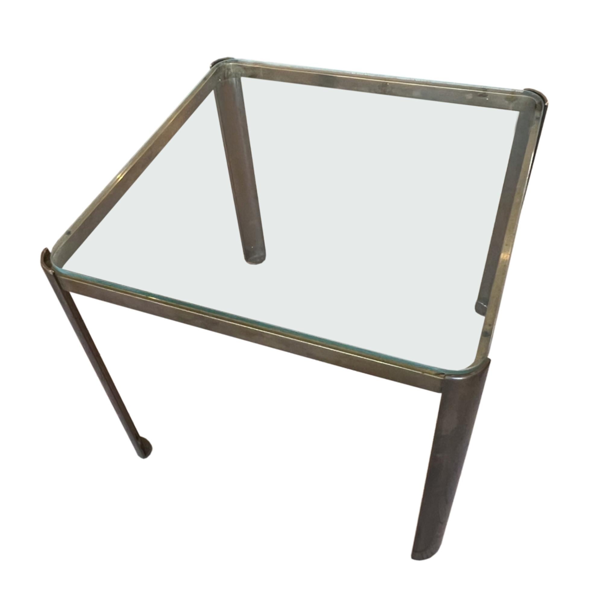 Polished Trio of Midcentury French Side Tables Designed by JT LePelletier For Sale