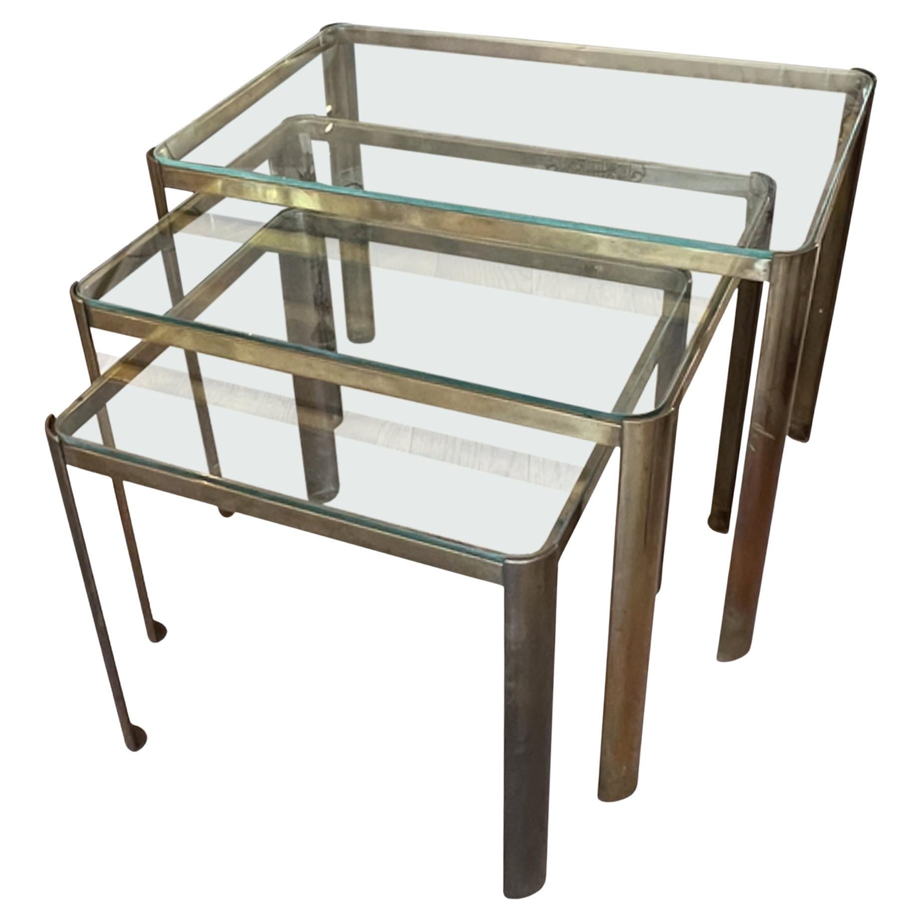 Trio of Midcentury French Side Tables Designed by JT LePelletier