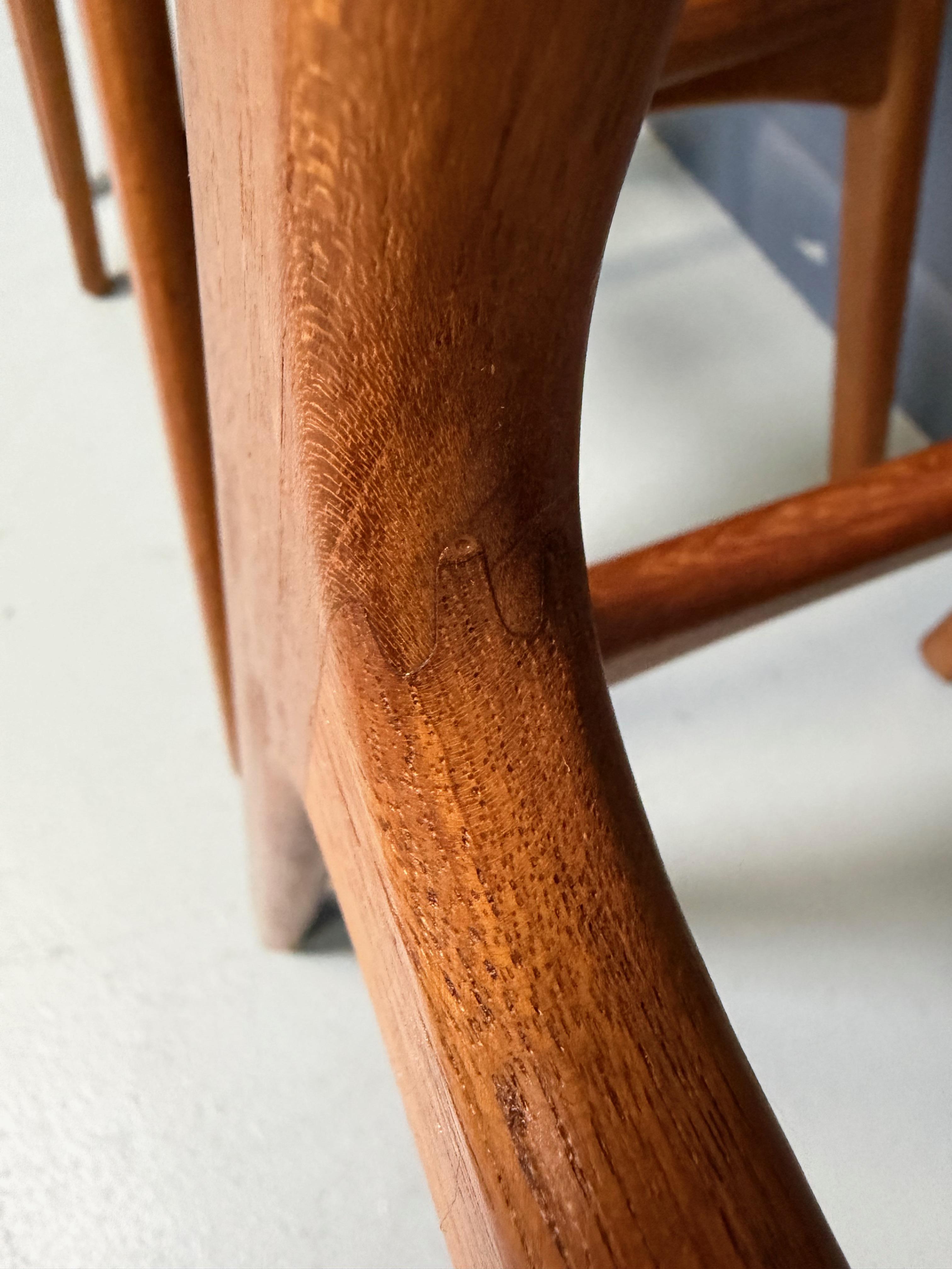 Trio of Model OD-61 Bar Stools by Erik Buch for O.D. Mobler, Denmark, c. 1960's en vente 1