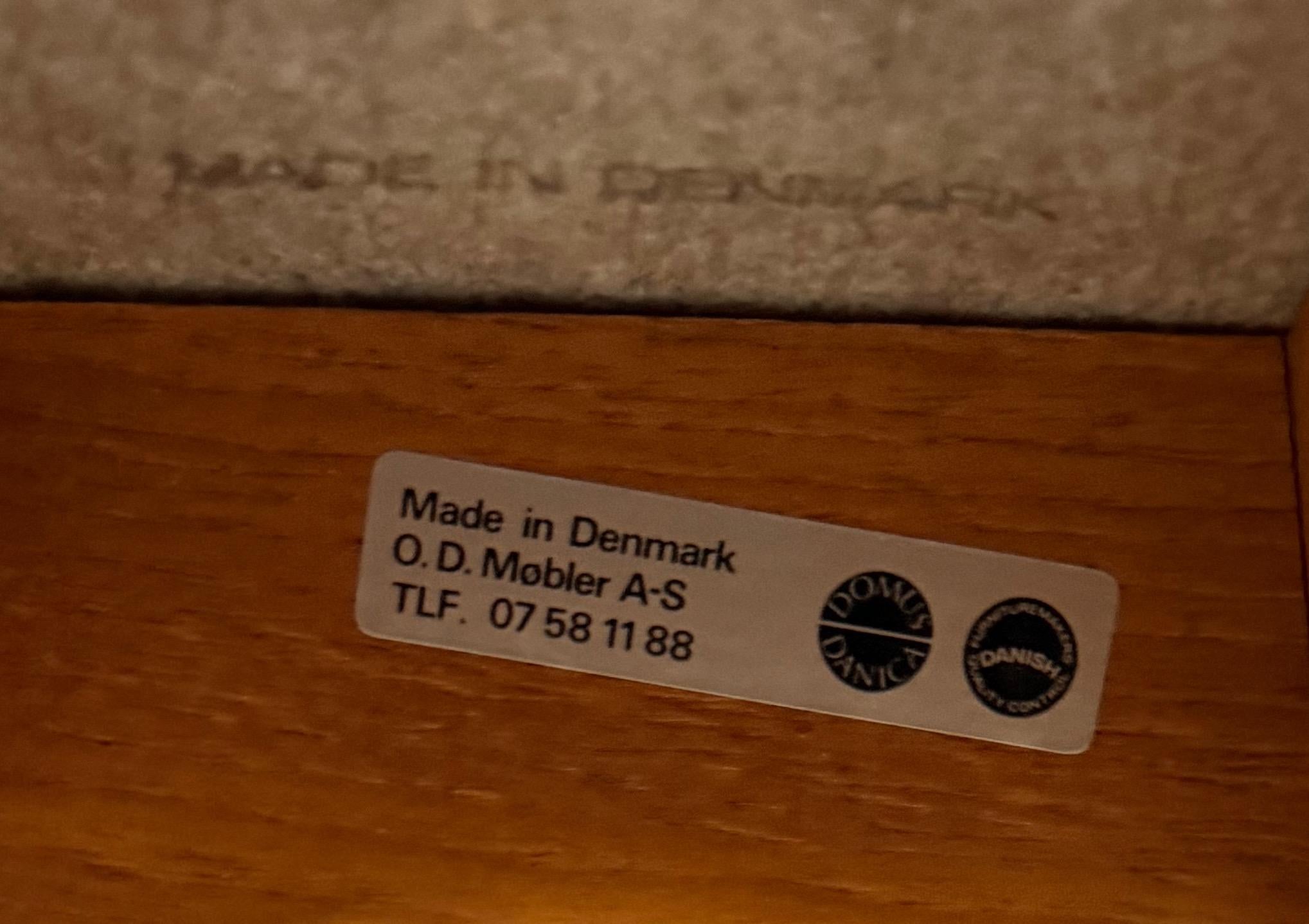 Trio of Model OD-61 Bar Stools by Erik Buch for O.D. Mobler, Denmark, c. 1960's en vente 2