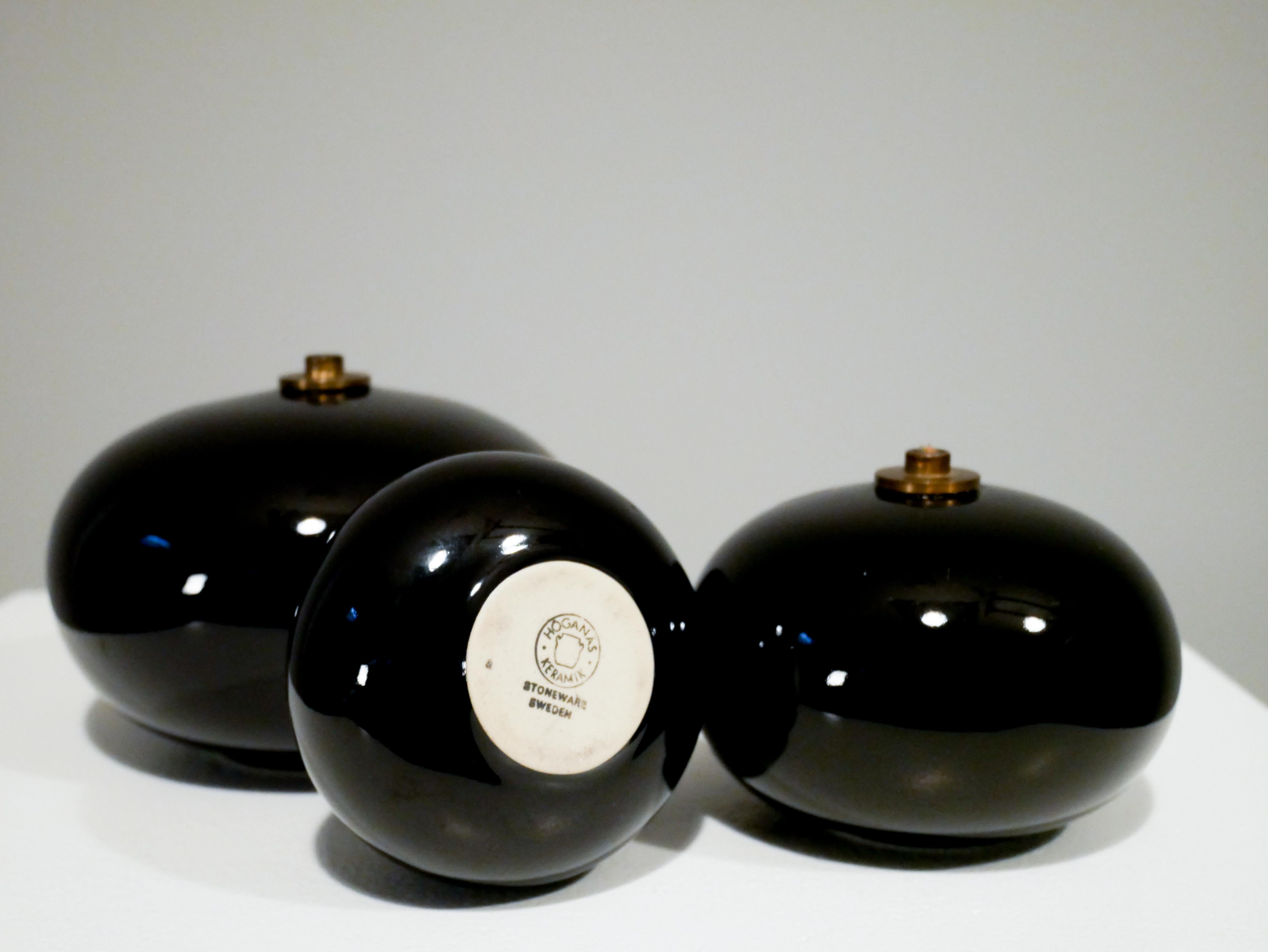 Trio of Oil Lamps Model Alladin, Sweden 1982 Anne Nilsson Höganäs For Sale 1