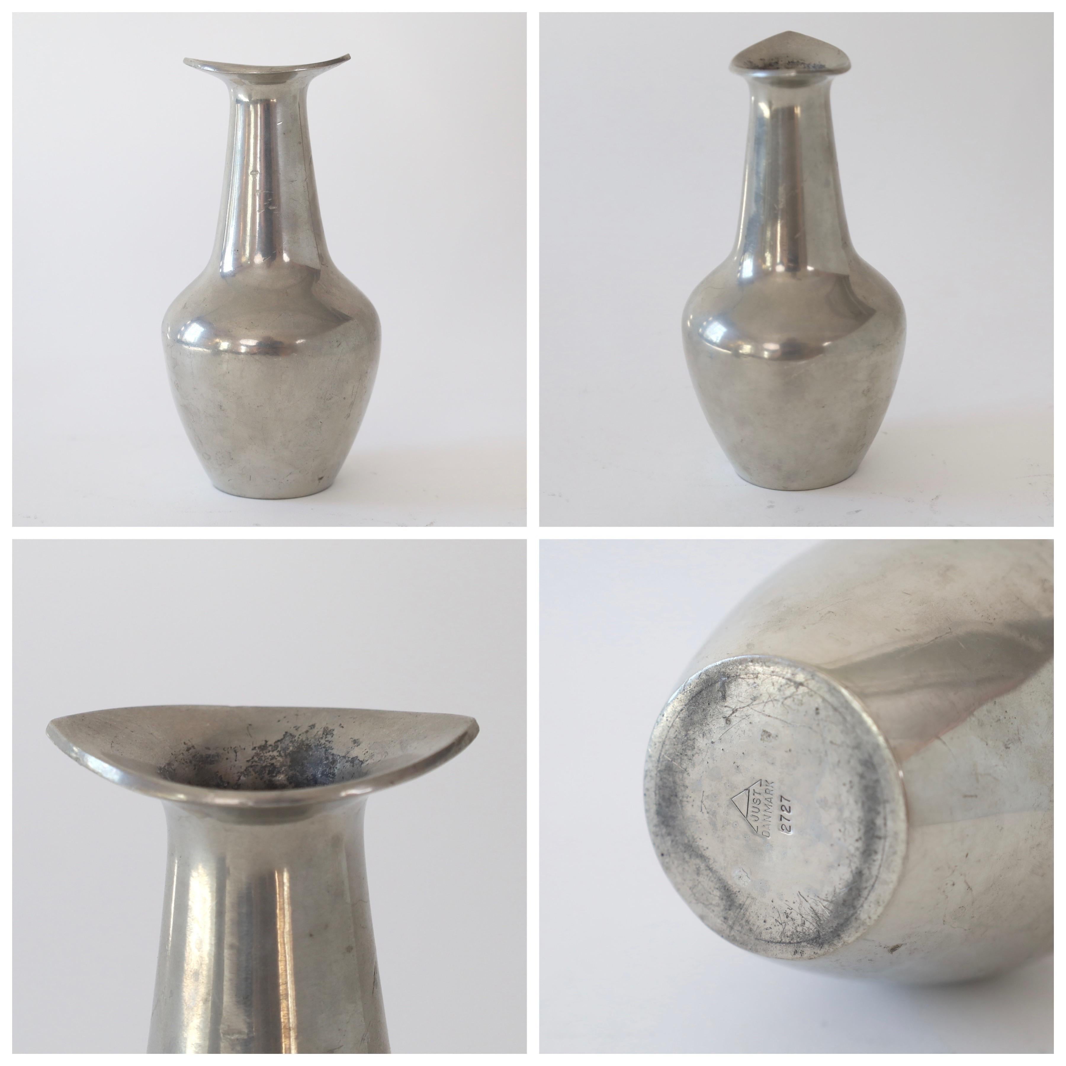 Trio of Pewter vases by Just Andersen, 1950s, Denmark For Sale 7