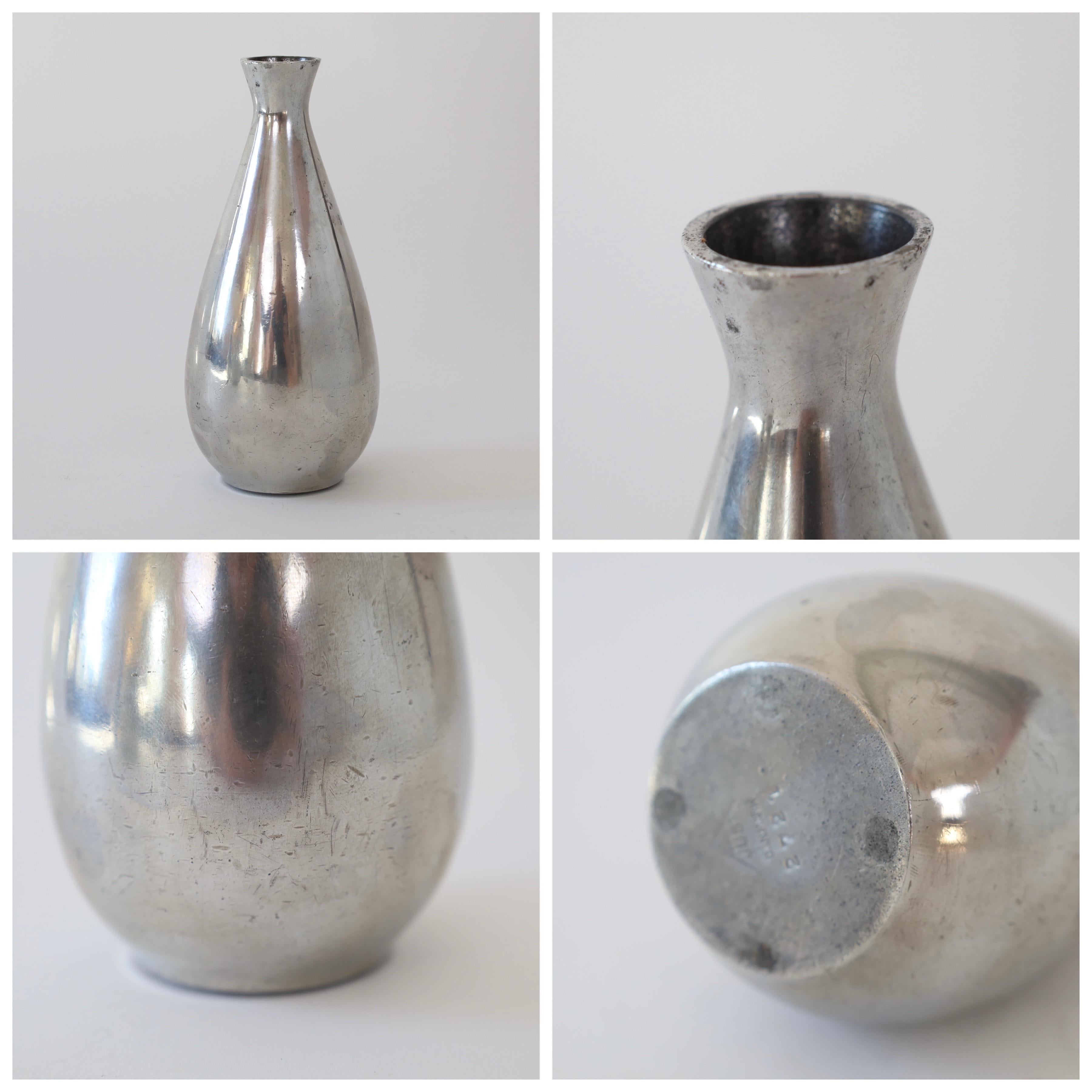 Trio of Pewter vases by Just Andersen, 1950s, Denmark For Sale 4