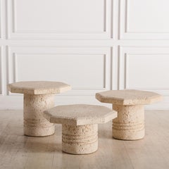 Trio of Plaster Coffee Tables