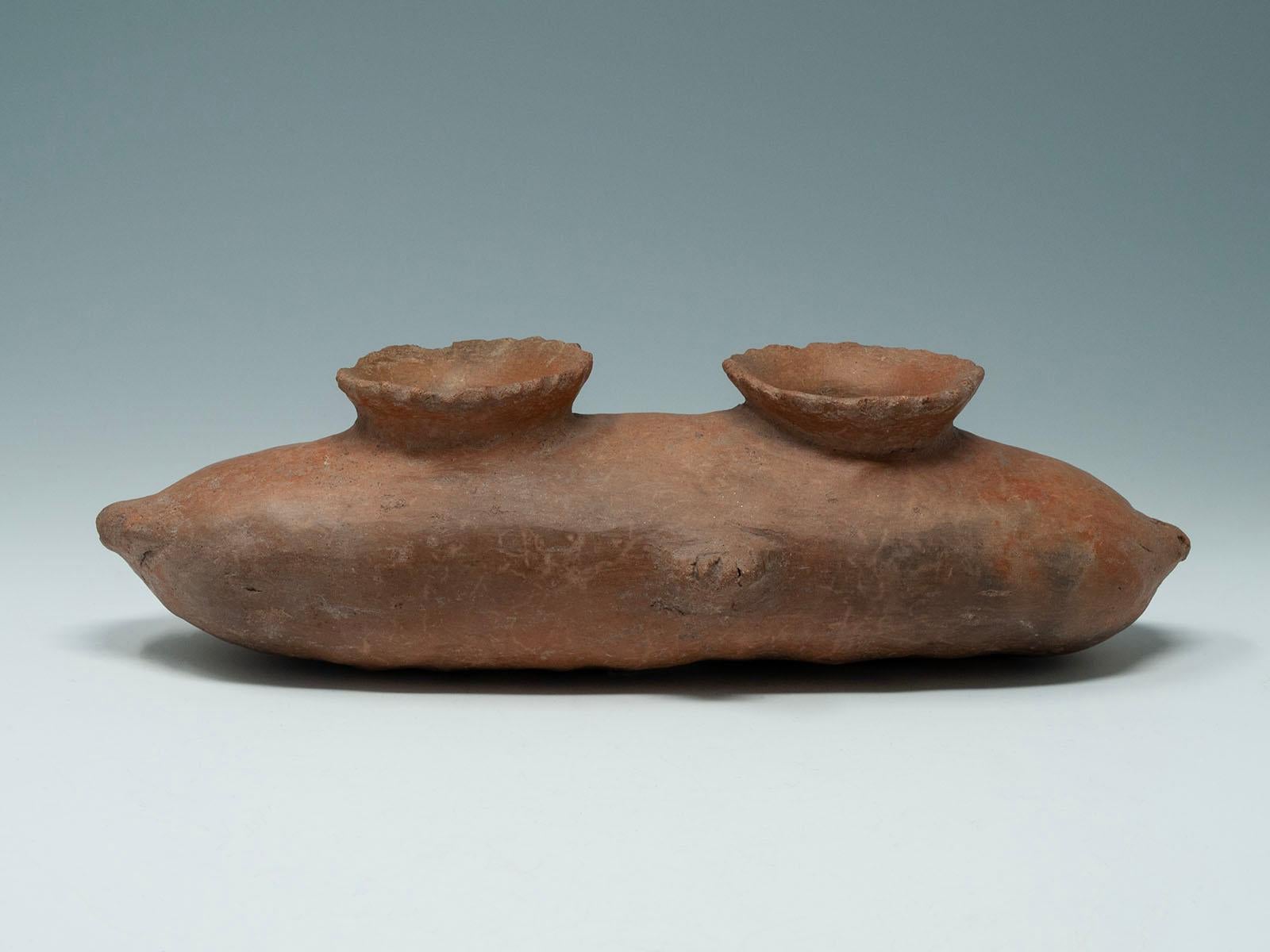 Trio of Pre-Columbian Foot Vessels, West Mexico For Sale 5