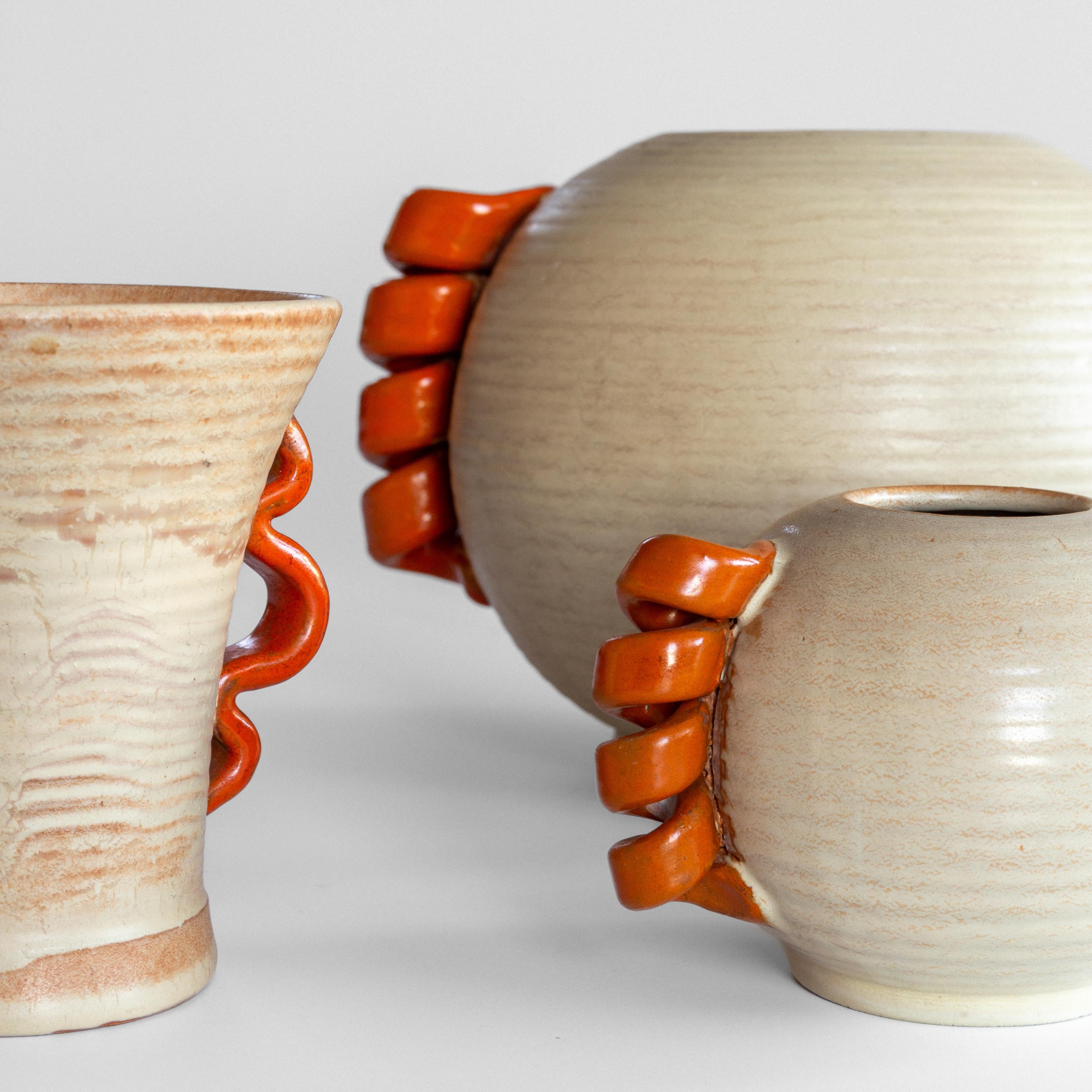 Trio di vasi in ceramica The Modern Scandinavian di Andersson & Johansson, Svezia anni '30 in vendita 5