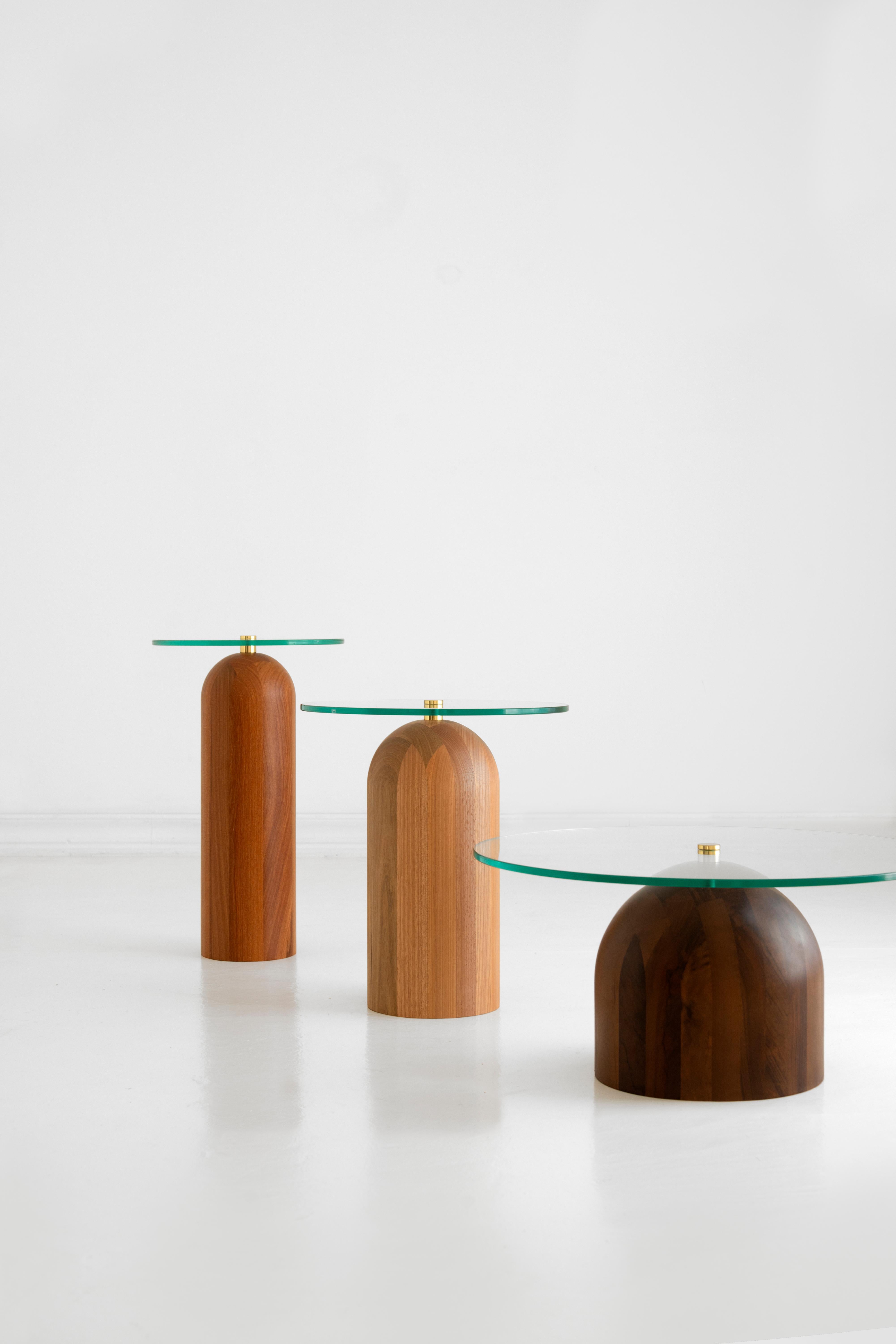 Brazilian Trio of Side Tables, Leandro Garcia, Contemporary Brazil Design