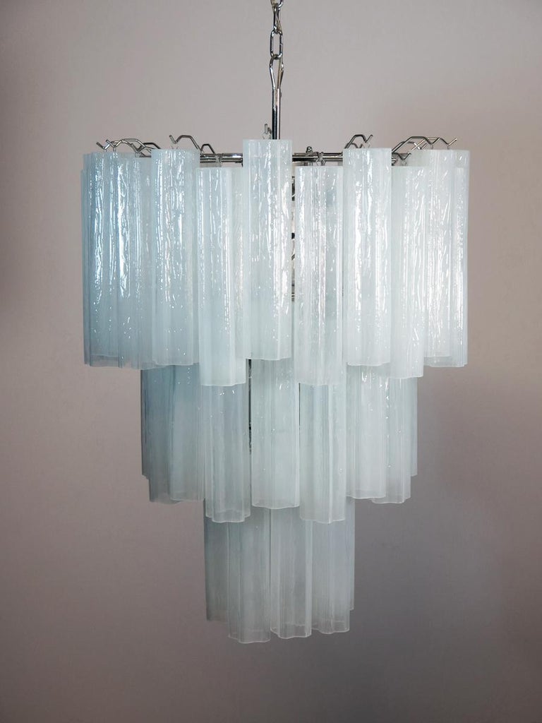 Trio Of Tronchi Chandeliers In Toni Zuccheri Style For Venini Murano 