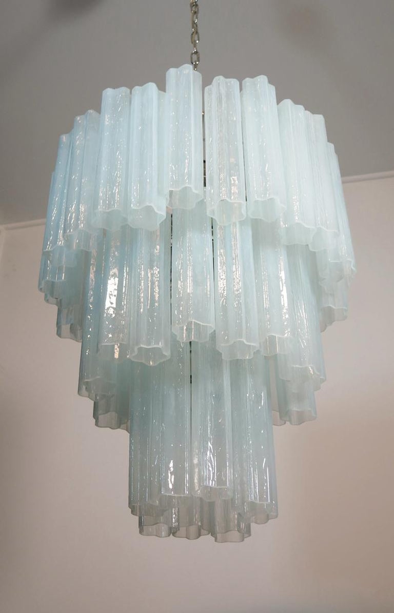 Trio Of Tronchi Chandeliers In Toni Zuccheri Style For Venini Murano 