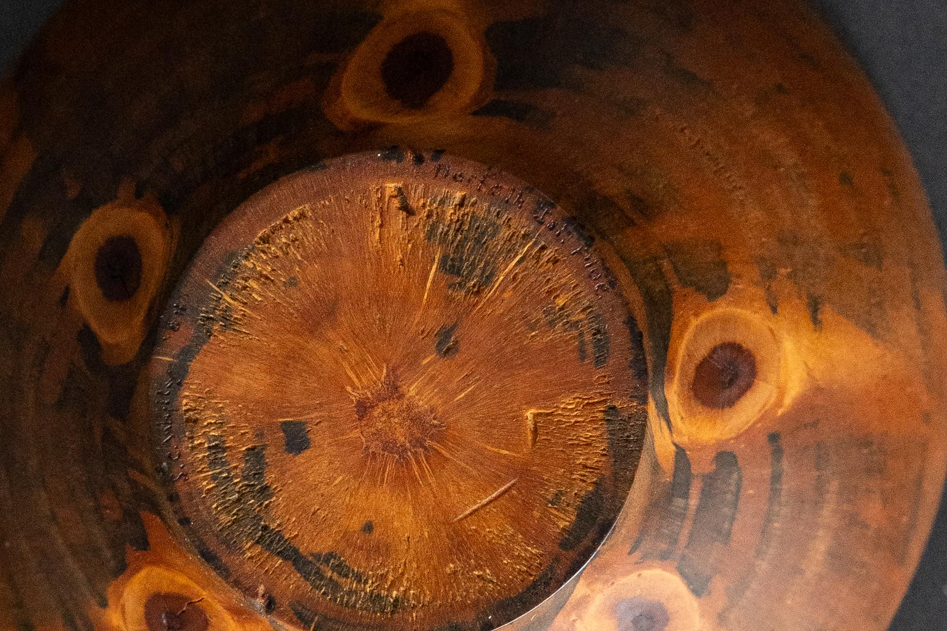 Trio of Turned Wood Studio Bowls For Sale 6