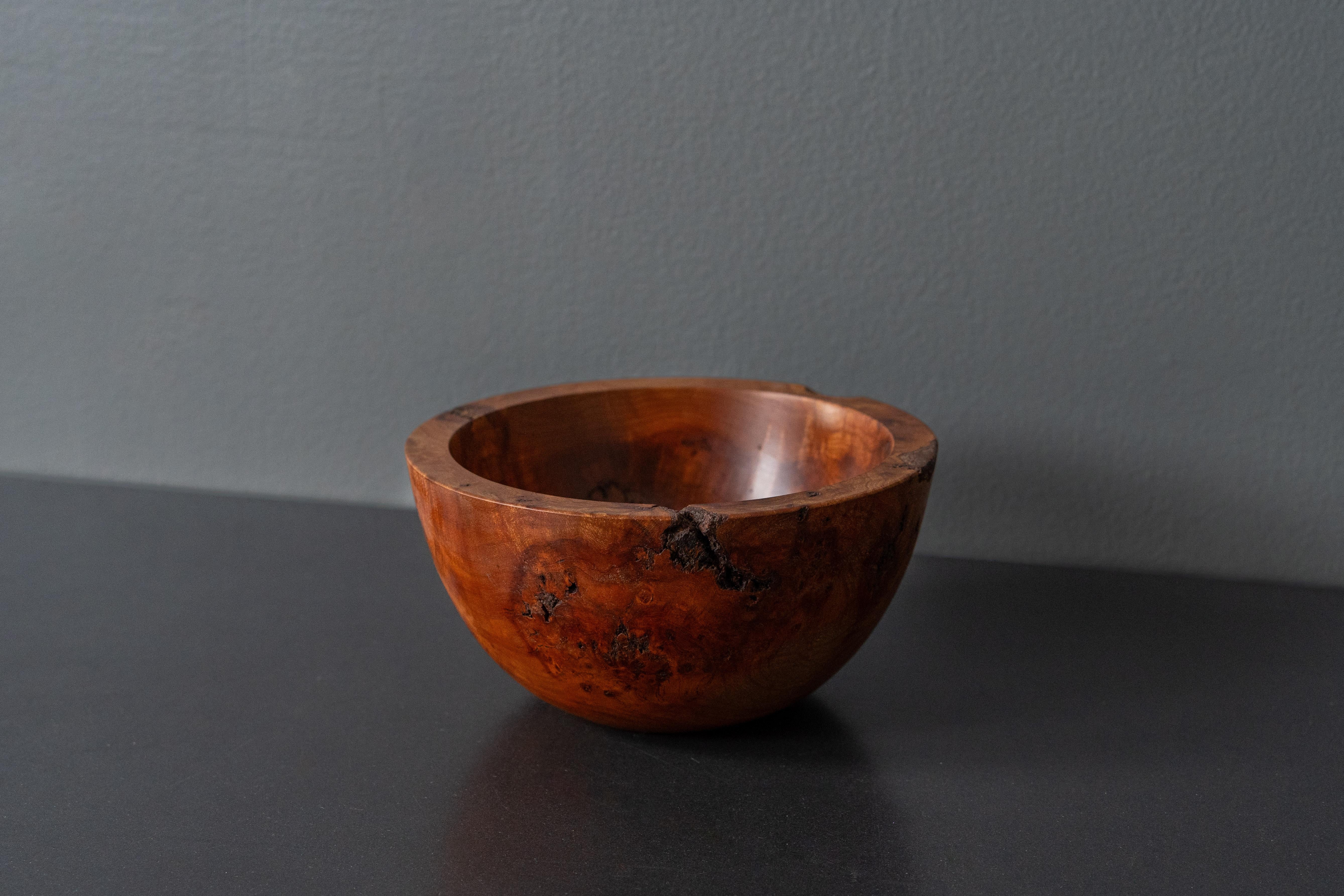 20th Century Trio of Turned Wood Studio Bowls For Sale