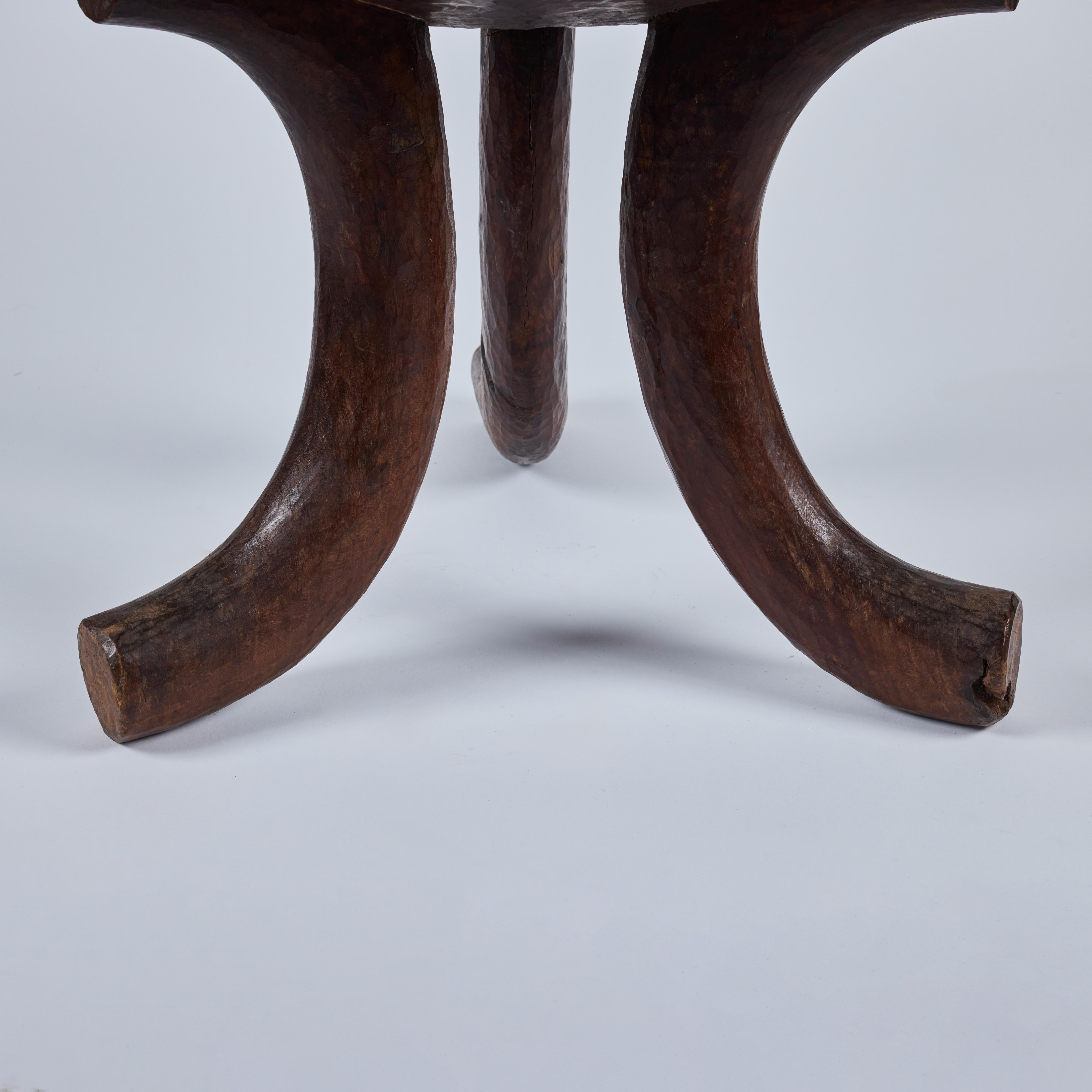 Trio of Vintage African Stools (Ethiopian) For Sale 6