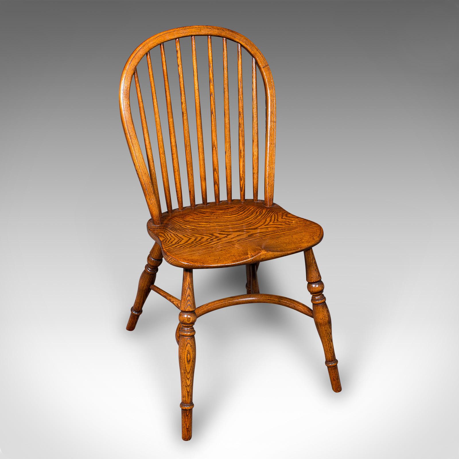 Trio von Vintage Land Küche Stühle, Englisch Esche, Ulme, Victorian Revival Sitz (Viktorianisch) im Angebot