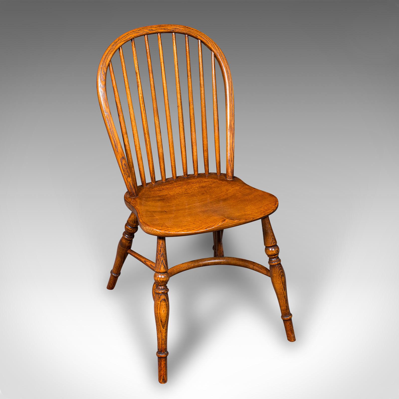 Trio von Vintage Land Küche Stühle, Englisch Esche, Ulme, Victorian Revival Sitz (Asche) im Angebot