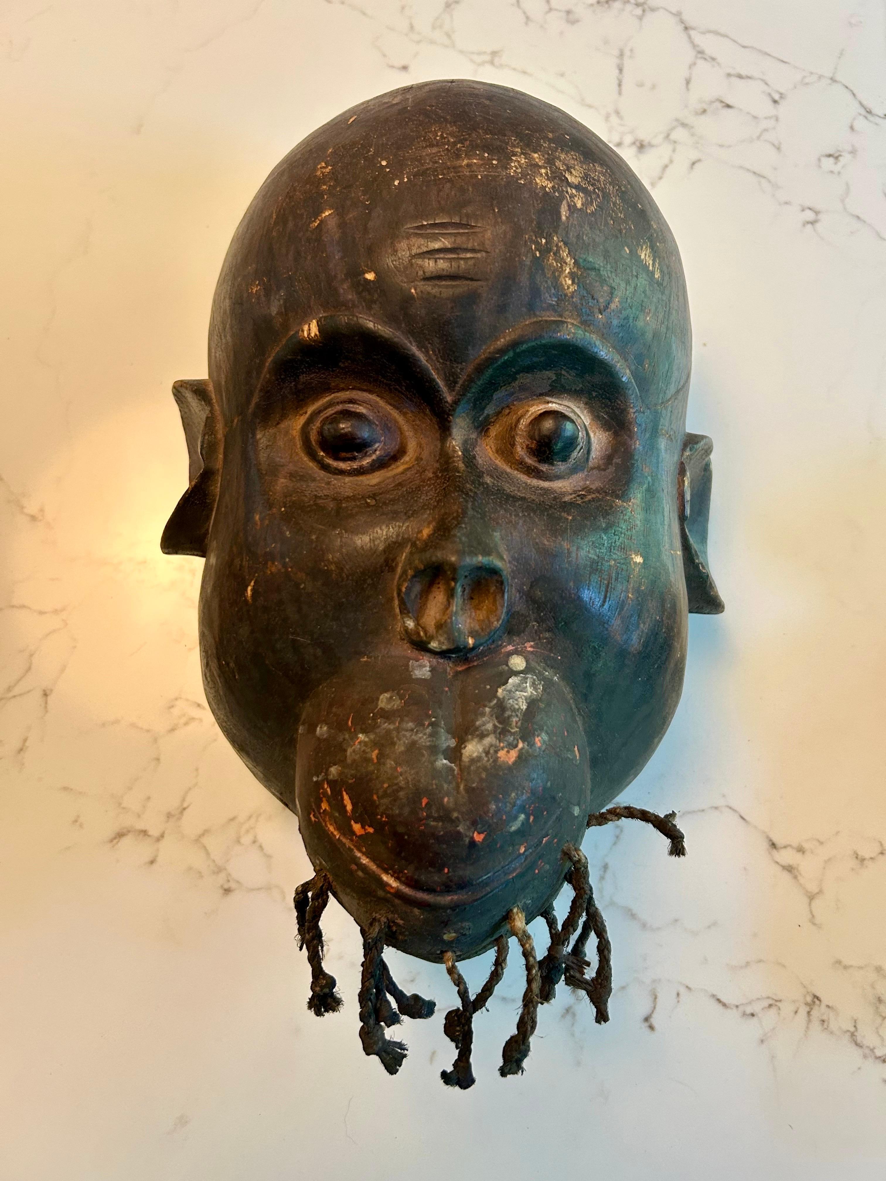 Trio von Vintage-Masken Yombe + Dan Kran Afrikanische Kunst im Angebot 4