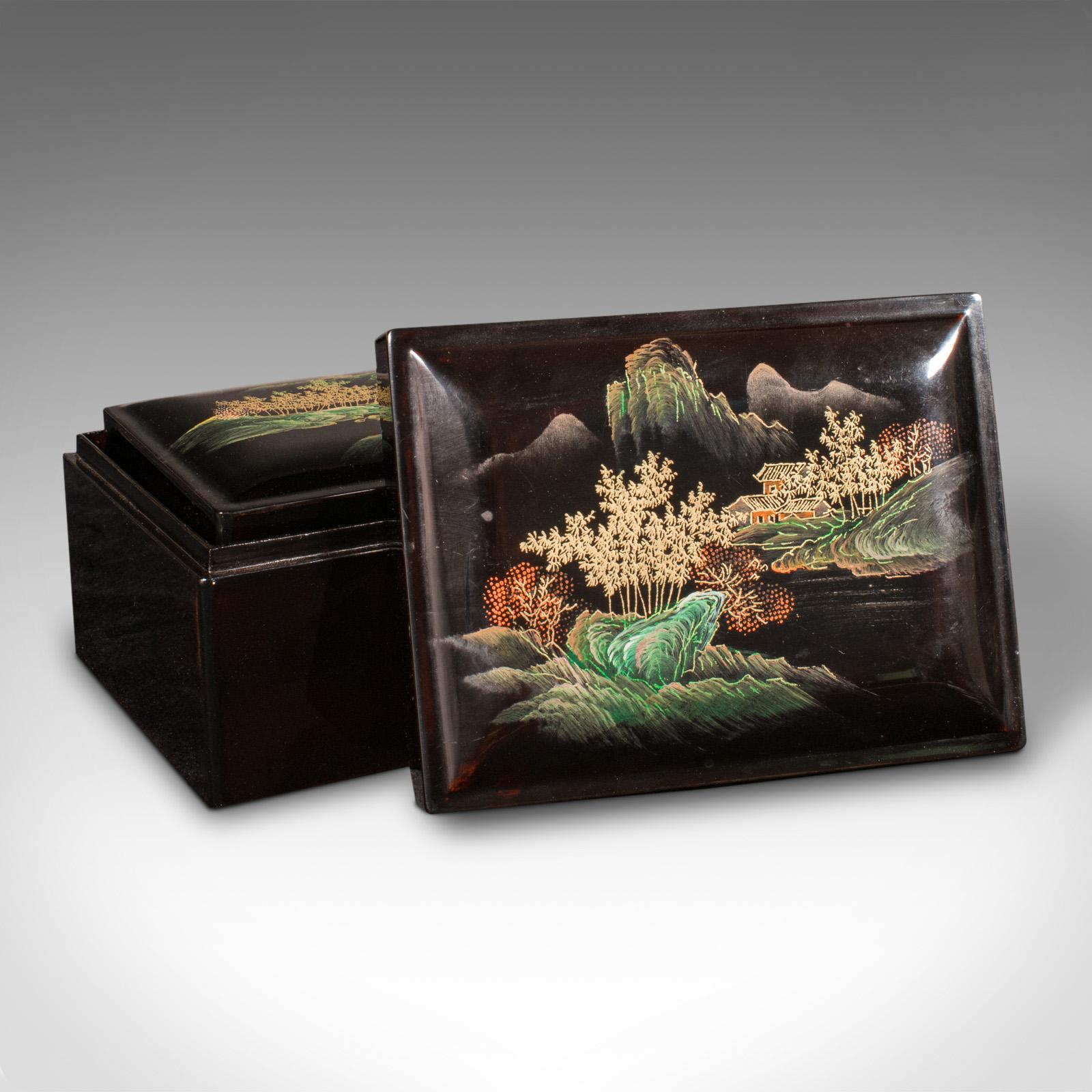 vintage japanese lacquer jewelry box
