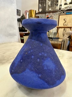 Trio of Yves Klein Blue 1960's West German Pottery (3 Pieces)