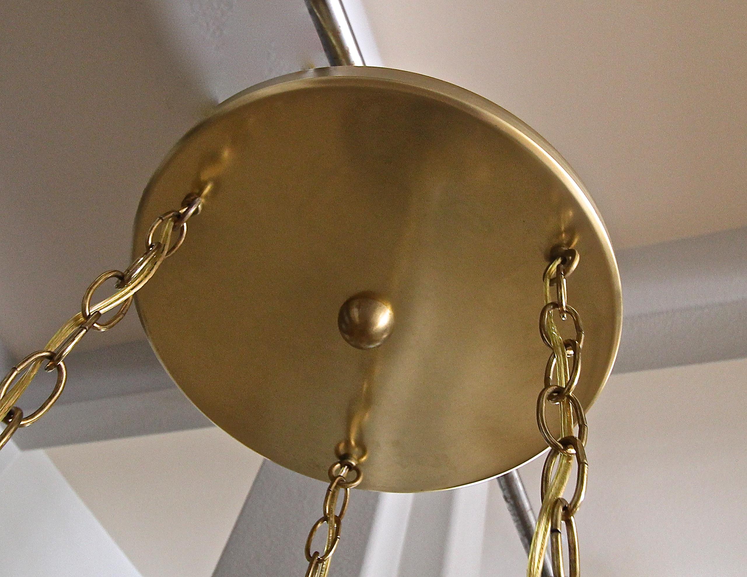 Trio Pierced Brass Asian Ceiling Light Pendant Chandelier 11