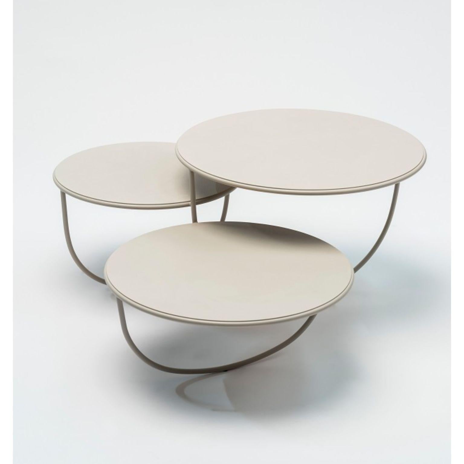 Contemporary Trio Side Table by Nendo