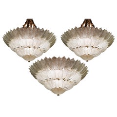 Trio Spectacular Venetian Murano Ceiling Lights