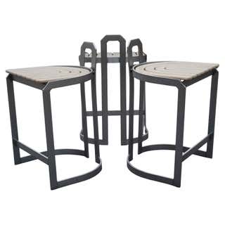 Mid Century Pair Heavy Coil Spring Bar Stools Pair Industrial Steam ...