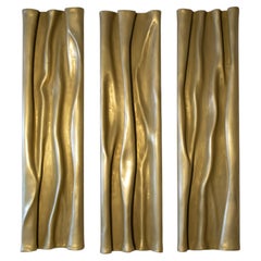 Trio Wave Wall Sculpture by Katrien Van Der Schueren