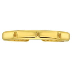 Rare Colors - Trio Yellow Diamond Bezel Cuff Bracelet