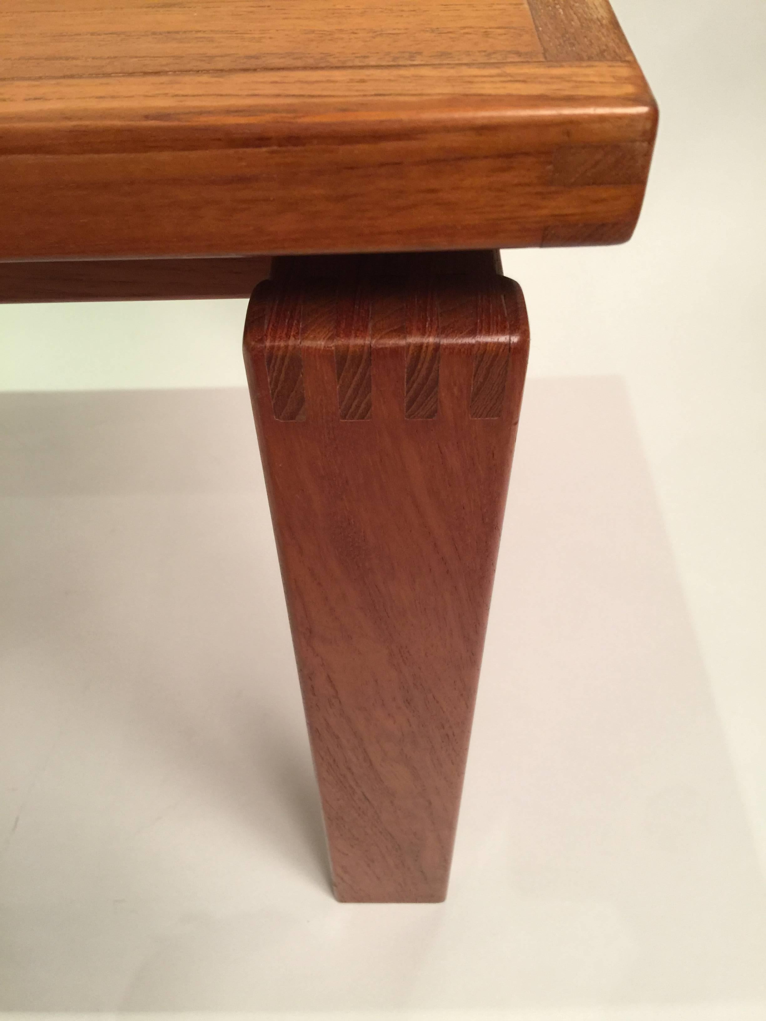 Scandinavian Modern Trioh Dovetailed Side Table