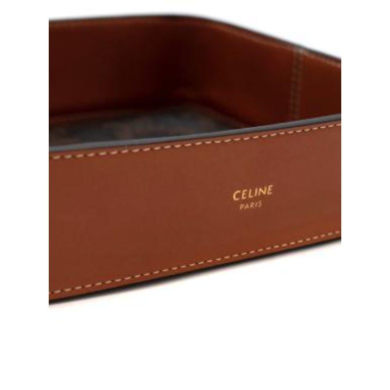 Triomphe Trinket-Schale aus Segeltuch und Leder (Schwarz) im Angebot