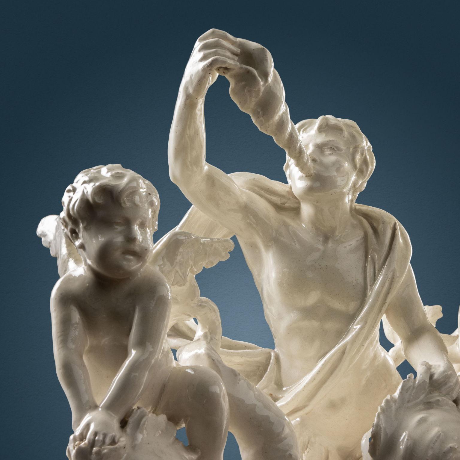 Altro Trionfo di Galatea. Manifattura Capodimonte, prima metà del XIX secolo. in vendita