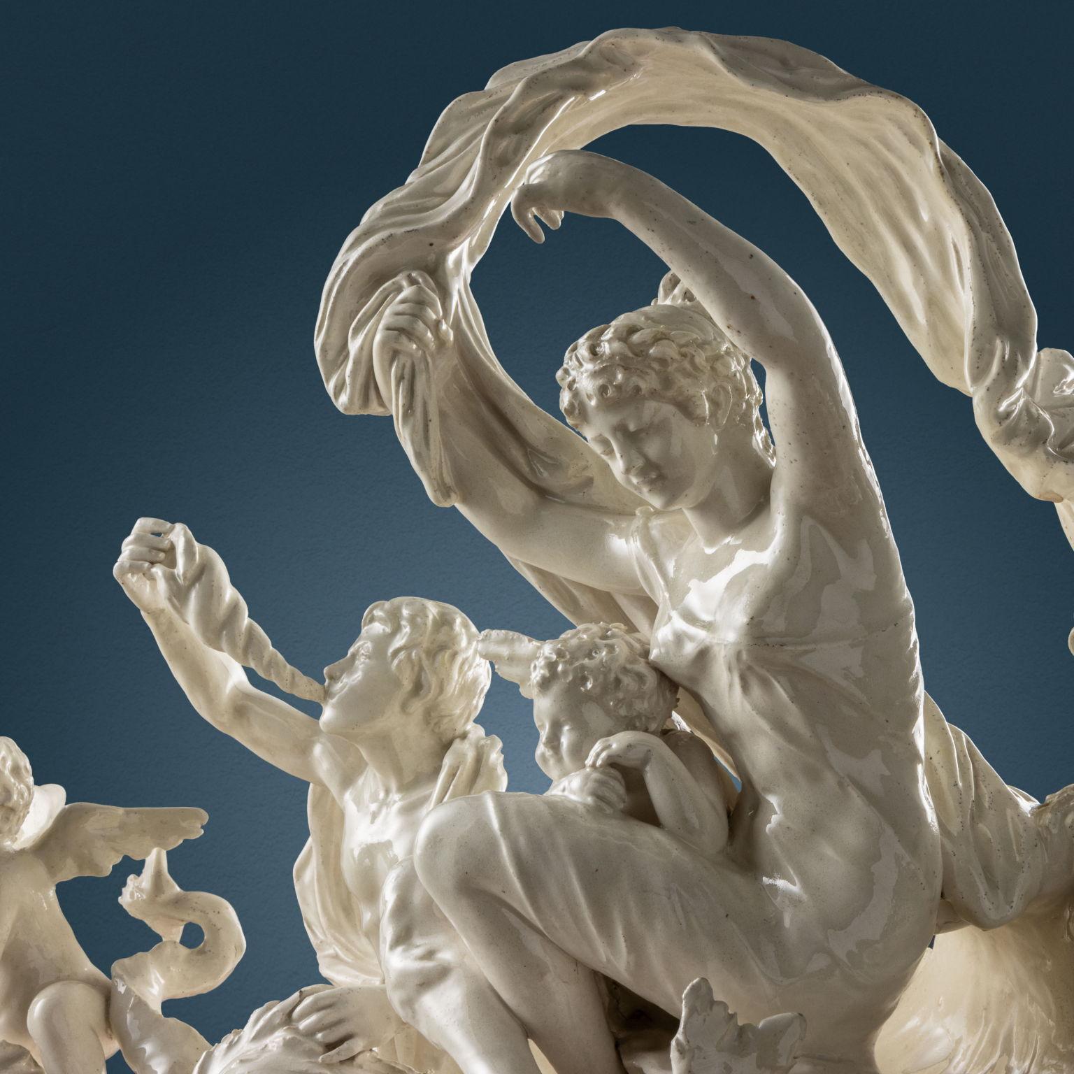 Ceramica Trionfo di Galatea. Manifattura Capodimonte, prima metà del XIX secolo. in vendita