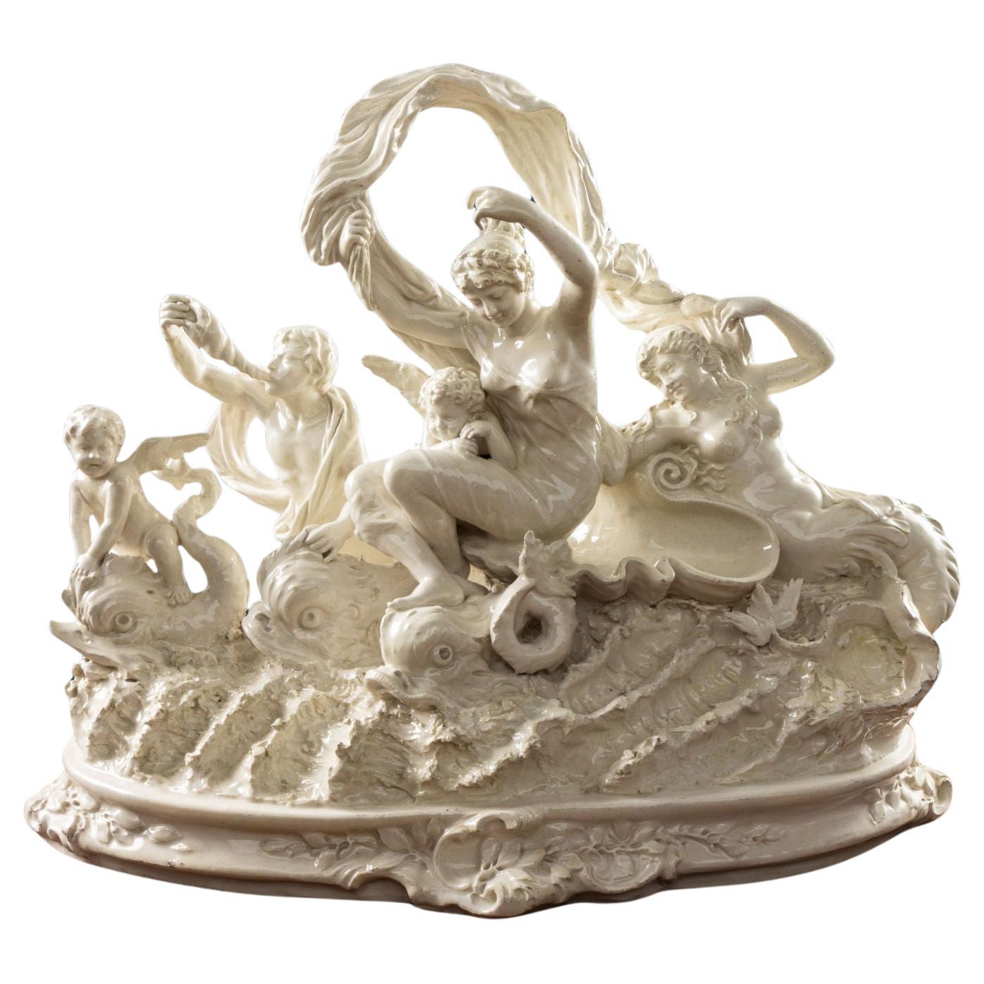 Triunfo de Galatea. Manufactura de Capodimonte, primera mitad del siglo XIX.