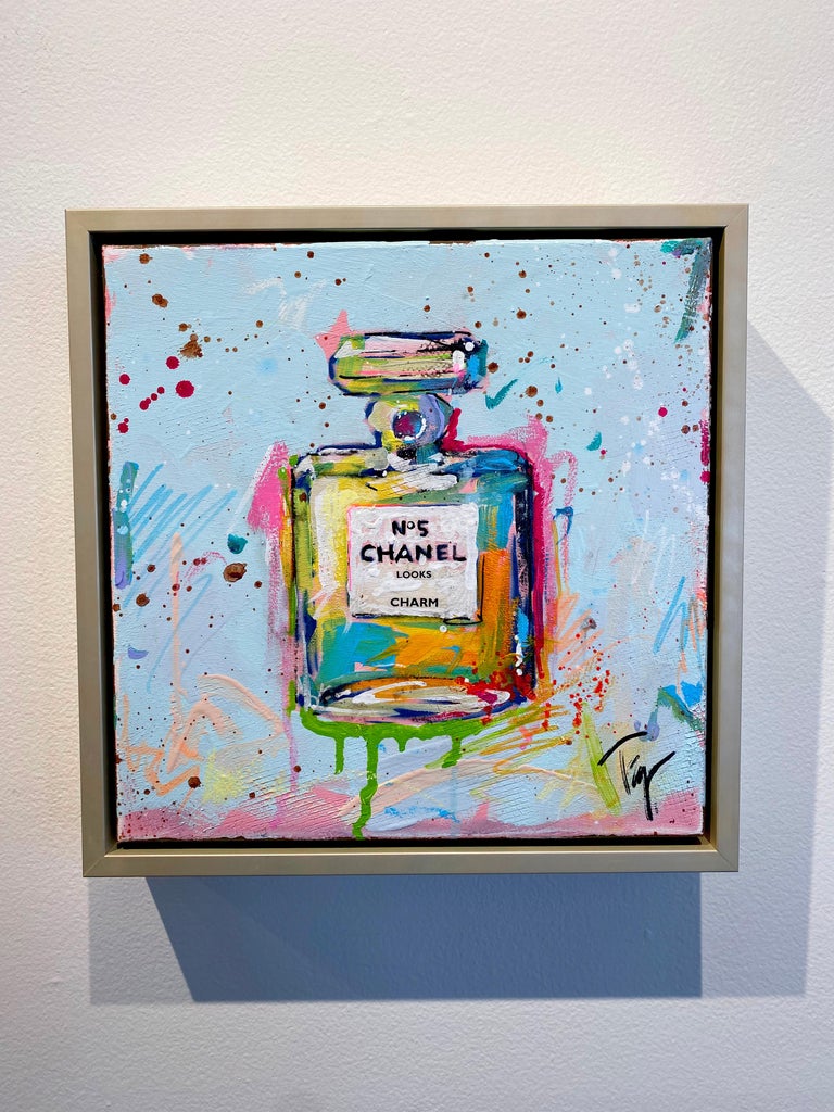 Trip Park - Trip Park, Charming Chanel, Colorful 12x12 Chanel No5 Perfume  Bottle Painting at 1stDibs