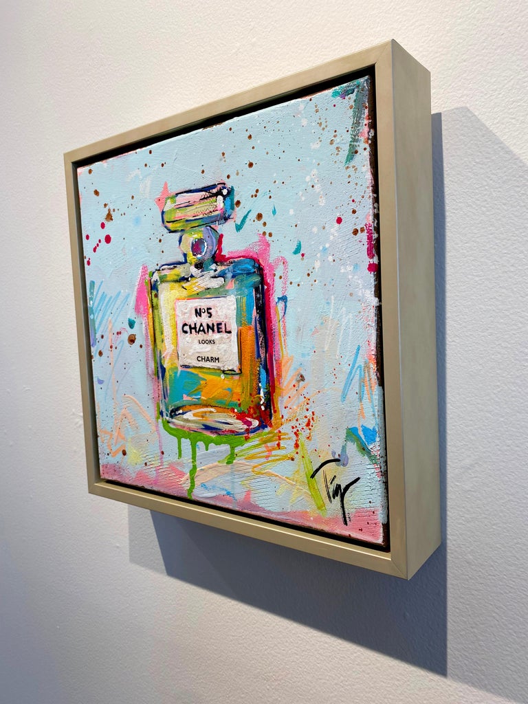 Trip Park - Trip Park, Charming Chanel, Colorful 12x12 Chanel No5 Perfume  Bottle Painting at 1stDibs