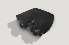 Triple Burnt Teak Wood Coffee Table