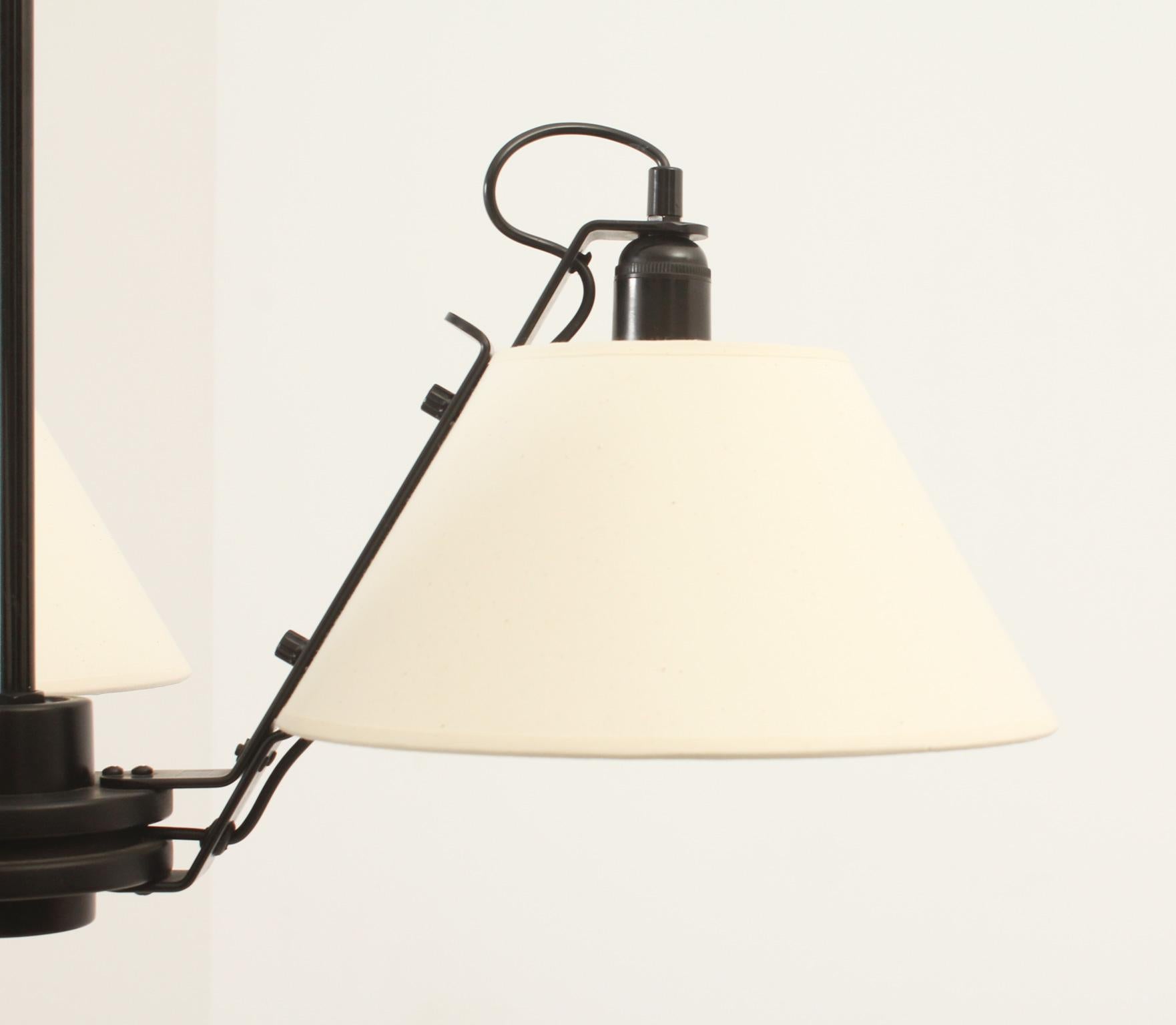 Triple Ceiling Lamp by Antoni Blanc for Metalarte, Spain, 1980 In Good Condition For Sale In Barcelona, ES