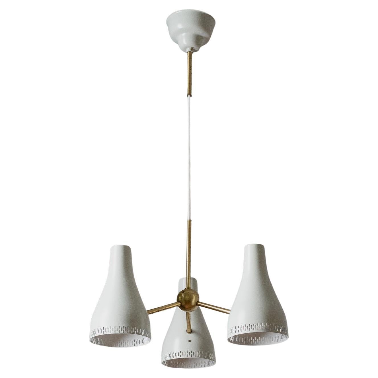 Triple-Cone Pendant by Hans Bergström, 1950s For Sale